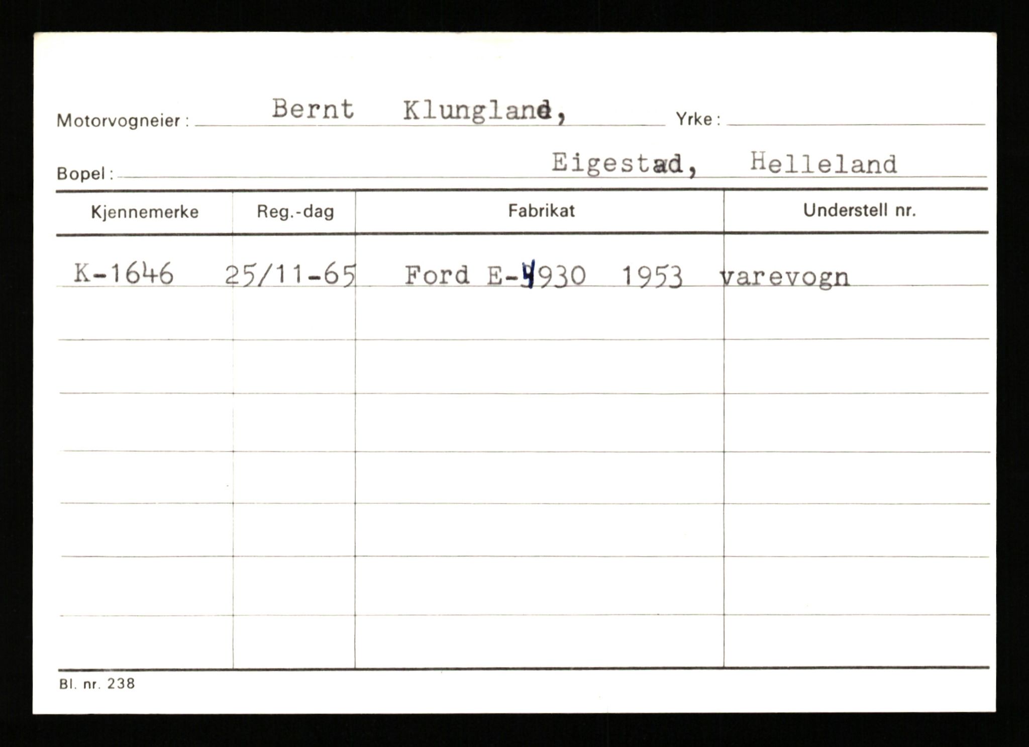 Stavanger trafikkstasjon, SAST/A-101942/0/G/L0001: Registreringsnummer: 0 - 5782, 1930-1971, s. 1151