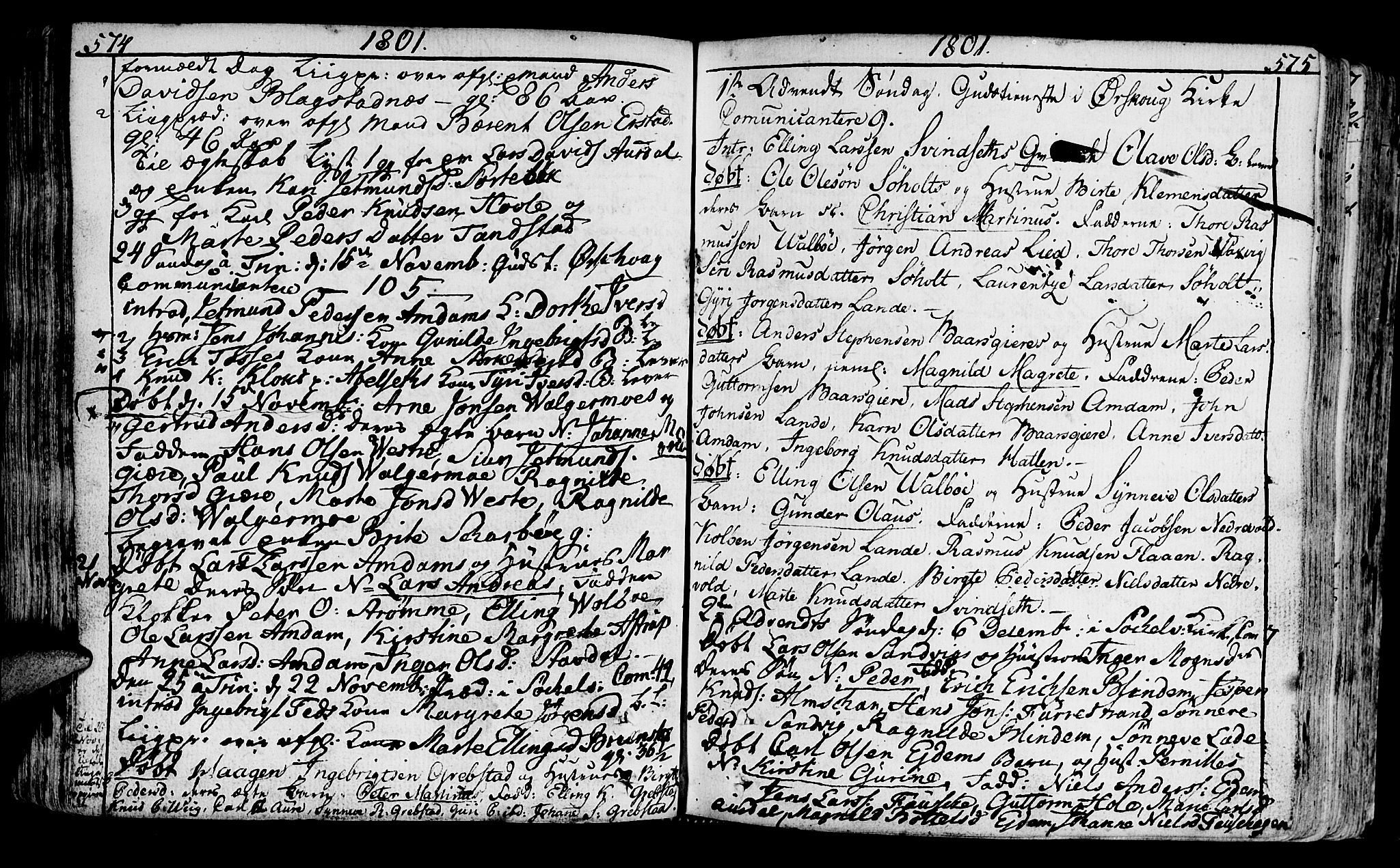 Ministerialprotokoller, klokkerbøker og fødselsregistre - Møre og Romsdal, AV/SAT-A-1454/522/L0308: Ministerialbok nr. 522A03, 1773-1809, s. 574-575