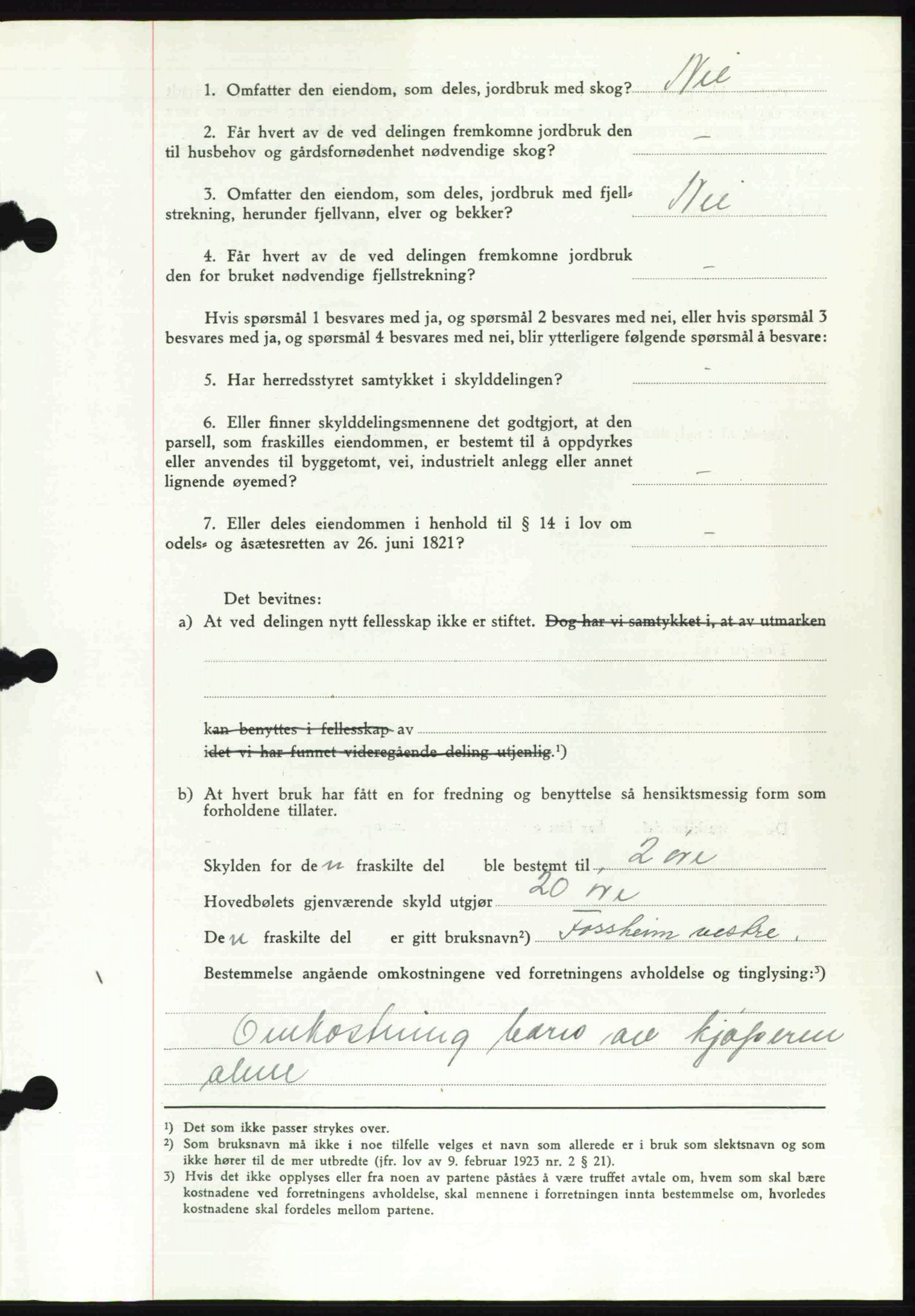 Toten tingrett, SAH/TING-006/H/Hb/Hbc/L0007: Pantebok nr. Hbc-07, 1939-1940, Dagboknr: 696/1940