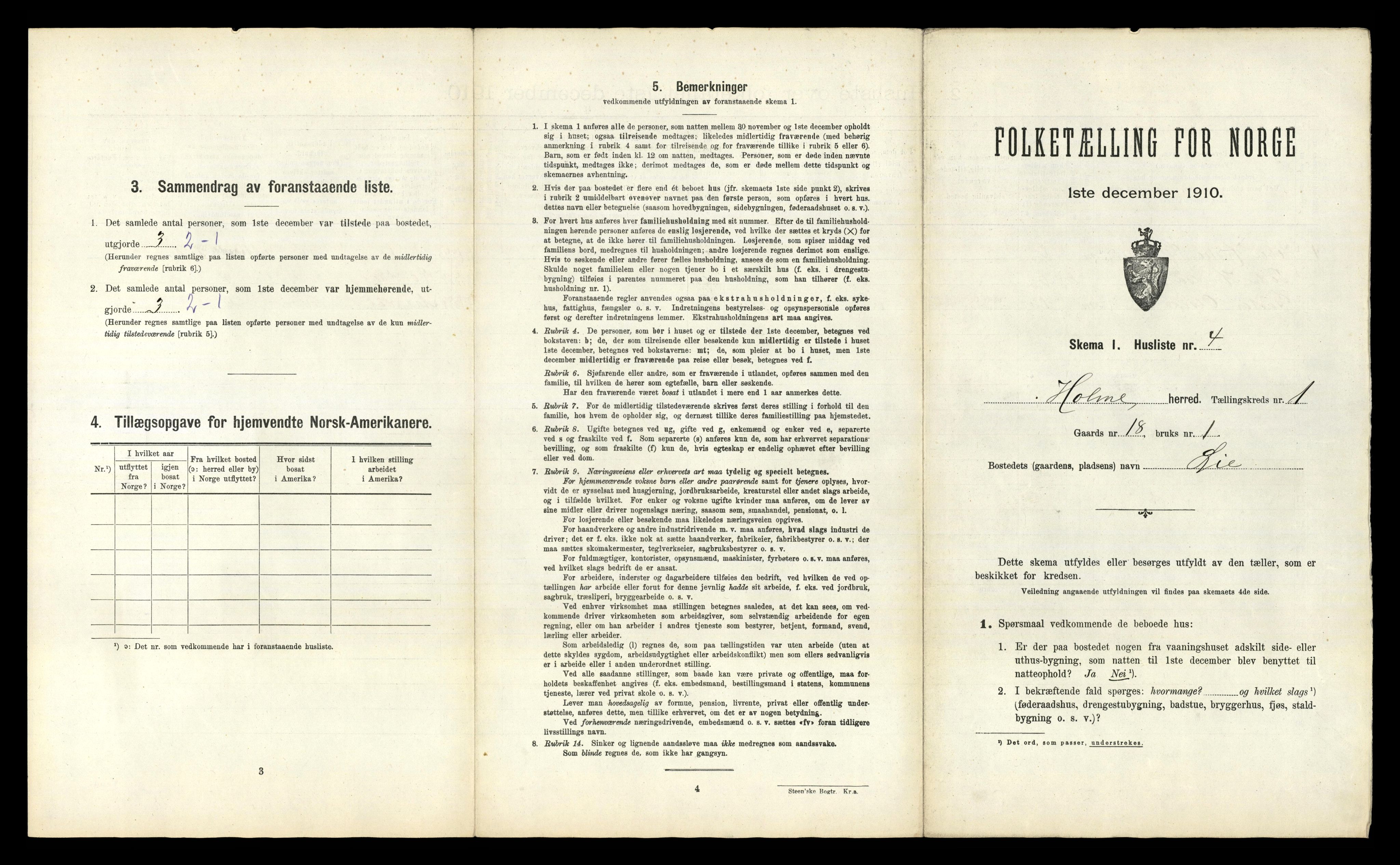 RA, Folketelling 1910 for 1020 Holum herred, 1910, s. 50