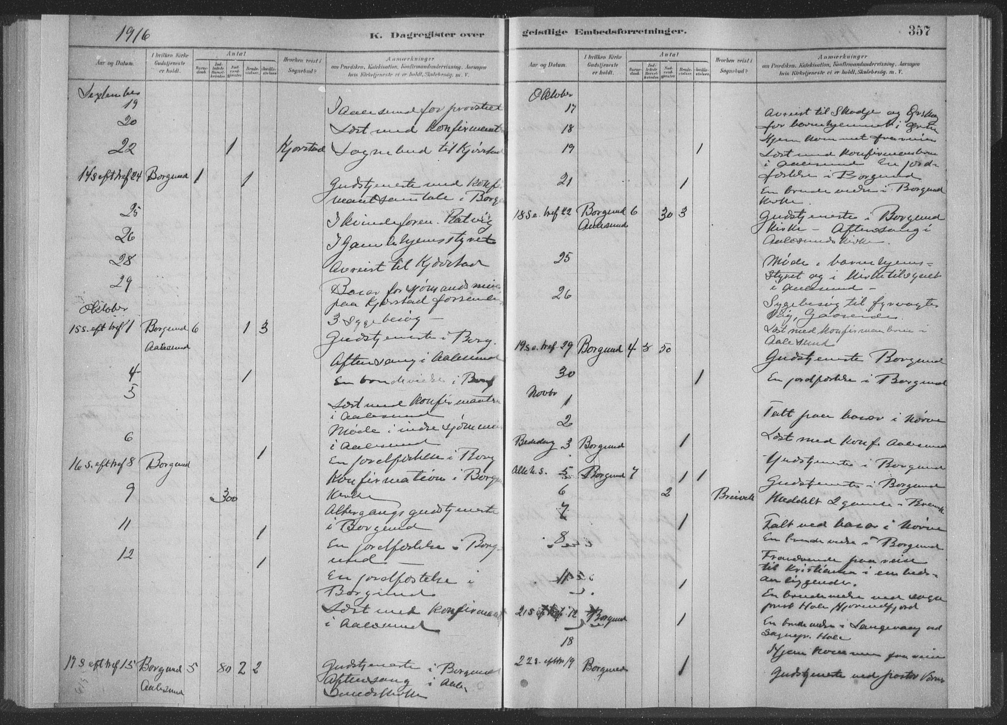 Ministerialprotokoller, klokkerbøker og fødselsregistre - Møre og Romsdal, SAT/A-1454/528/L0404: Ministerialbok nr. 528A13II, 1880-1922, s. 357
