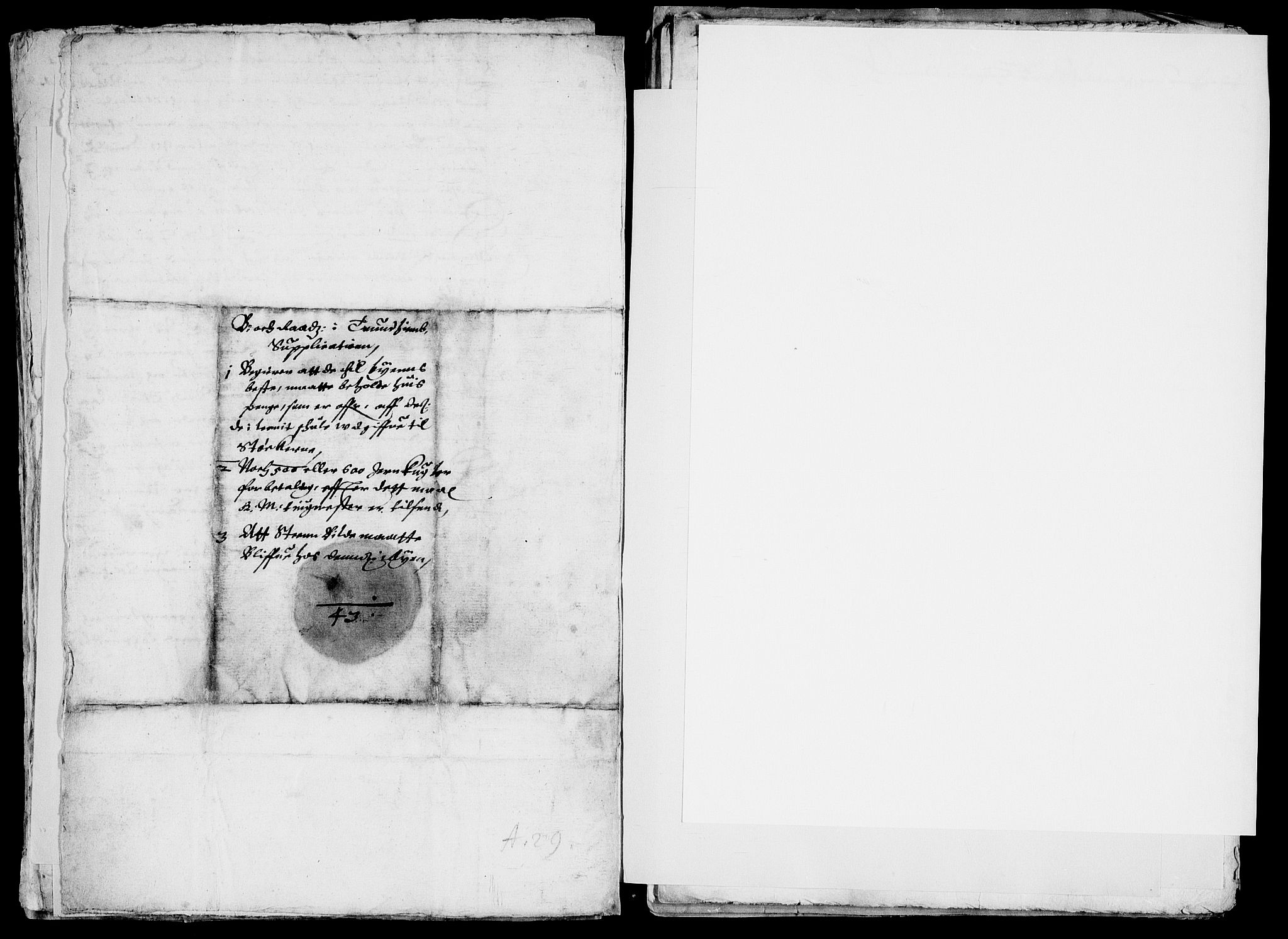Danske Kanselli, Skapsaker, AV/RA-EA-4061/F/L0074: Skap 15, pakke 79, 1611-1701, s. 22