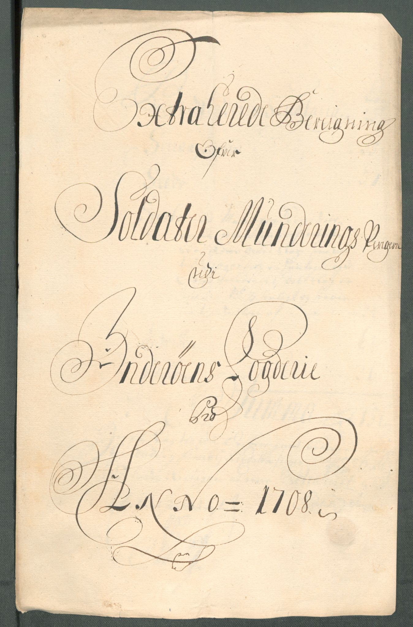 Rentekammeret inntil 1814, Reviderte regnskaper, Fogderegnskap, AV/RA-EA-4092/R63/L4316: Fogderegnskap Inderøy, 1708, s. 121