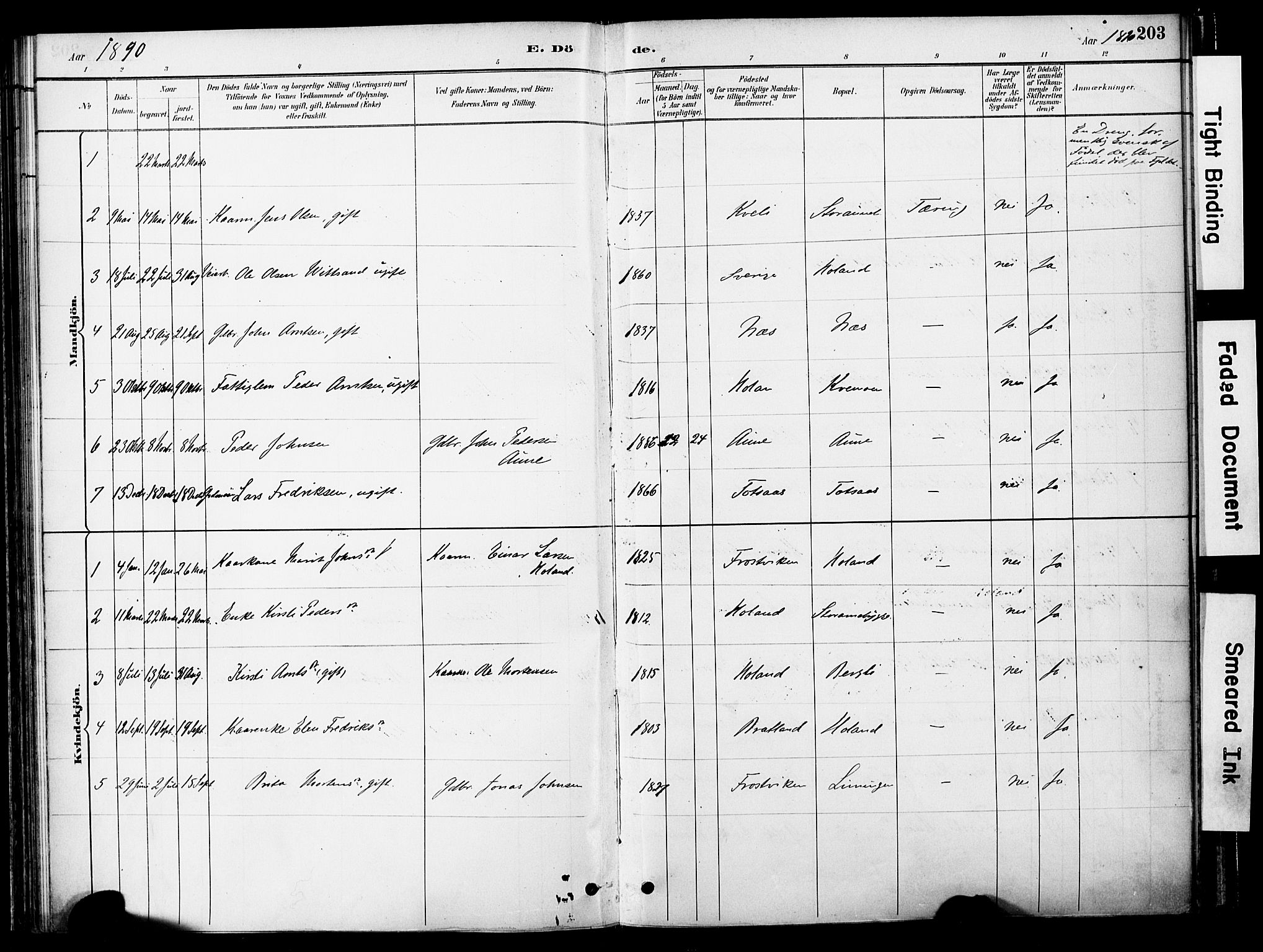 Ministerialprotokoller, klokkerbøker og fødselsregistre - Nord-Trøndelag, SAT/A-1458/755/L0494: Ministerialbok nr. 755A03, 1882-1902, s. 203