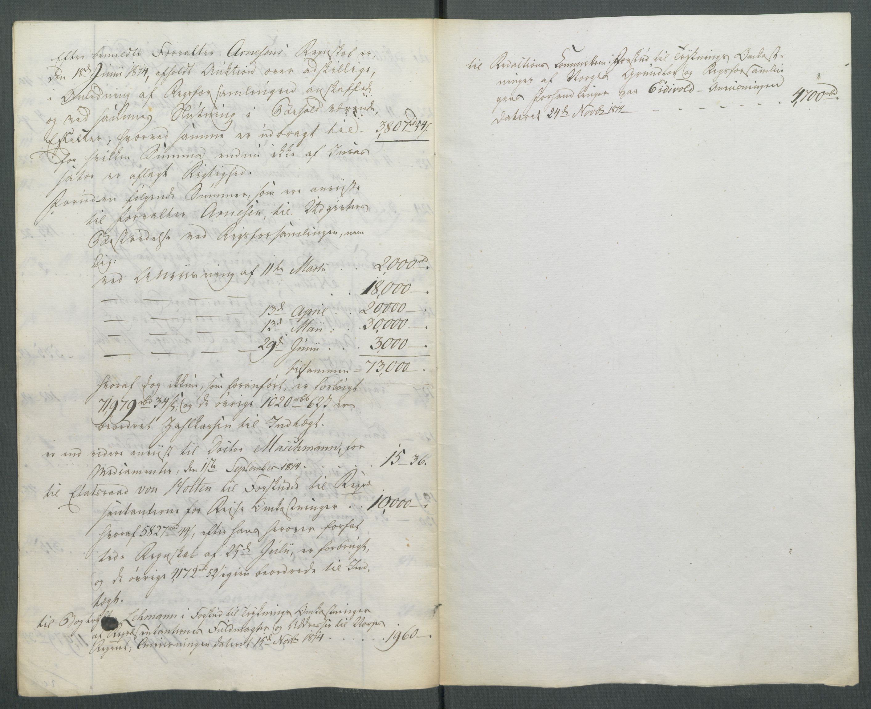 5. departement for finans-, handels- og tollfaget, RA/S-3893/C/Cb/L0014: Regninger fra Riksforsamlingens deputerede, 1814, s. 13