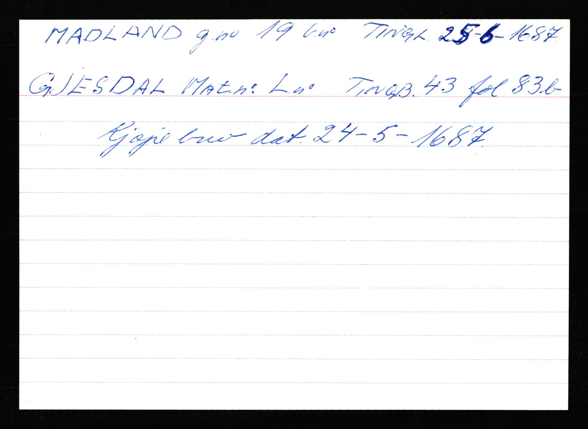 Statsarkivet i Stavanger, AV/SAST-A-101971/03/Y/Ym/L0037: Åstedskort sortert etter gårdsnavn: Lædre - Mauland, 1600-1950, s. 207