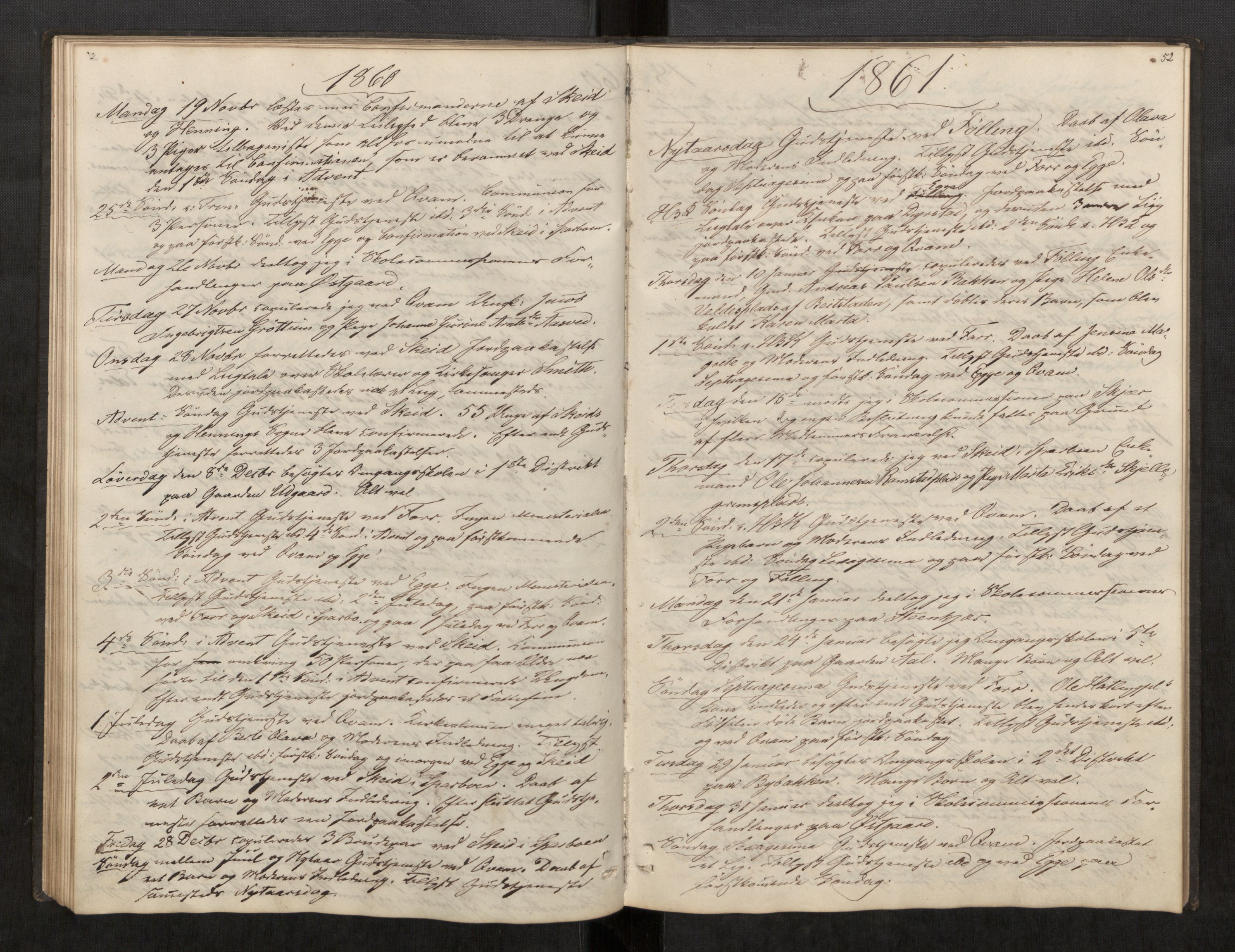Stod sokneprestkontor, AV/SAT-A-1164/2/I/I1/I1d/L0002: Residerende kapellans bok nr. 2, 1850-1869, s. 52