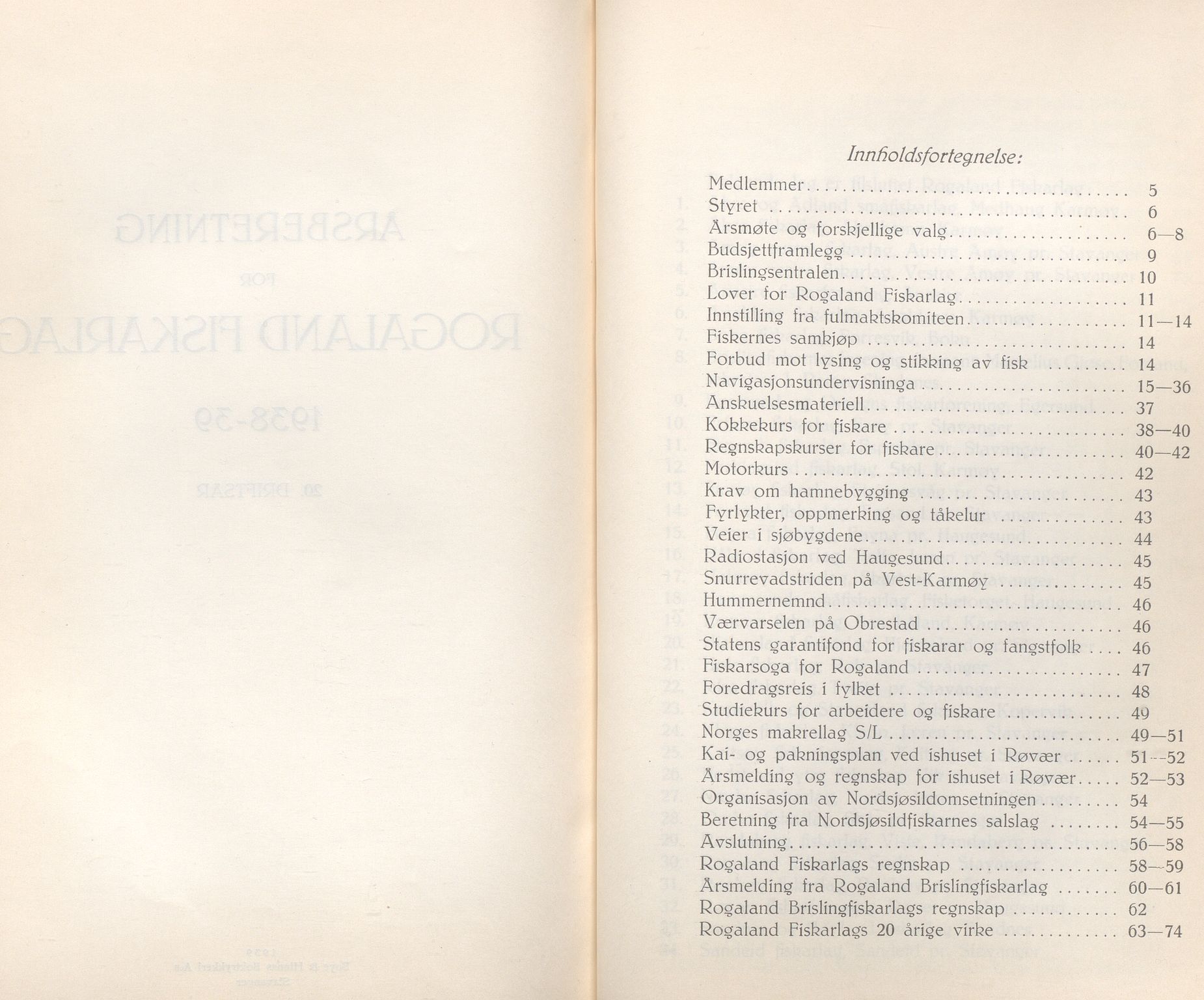 Rogaland fylkeskommune - Fylkesrådmannen , IKAR/A-900/A/Aa/Aaa/L0059: Møtebok , 1940