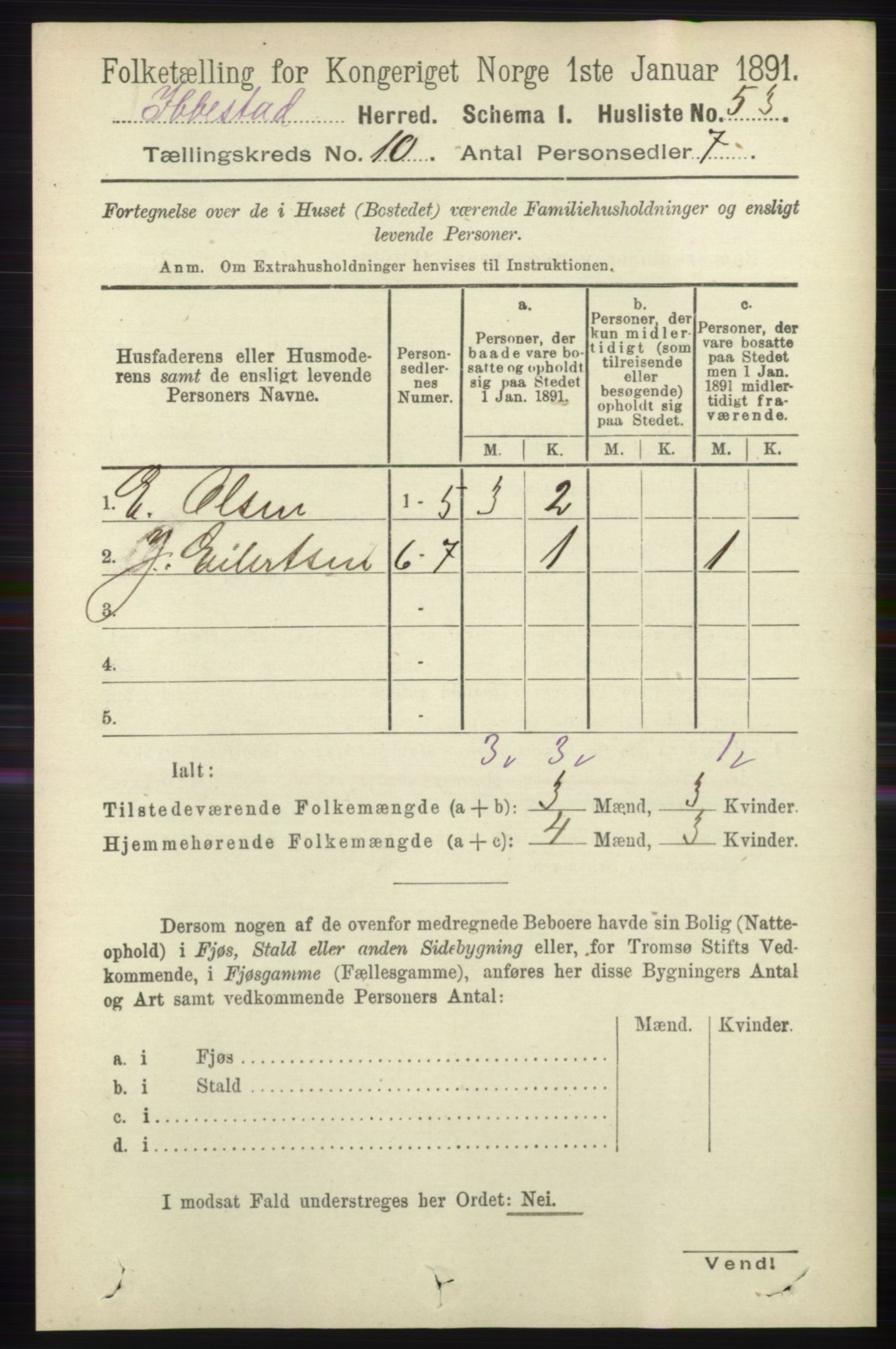 RA, Folketelling 1891 for 1917 Ibestad herred, 1891, s. 6827