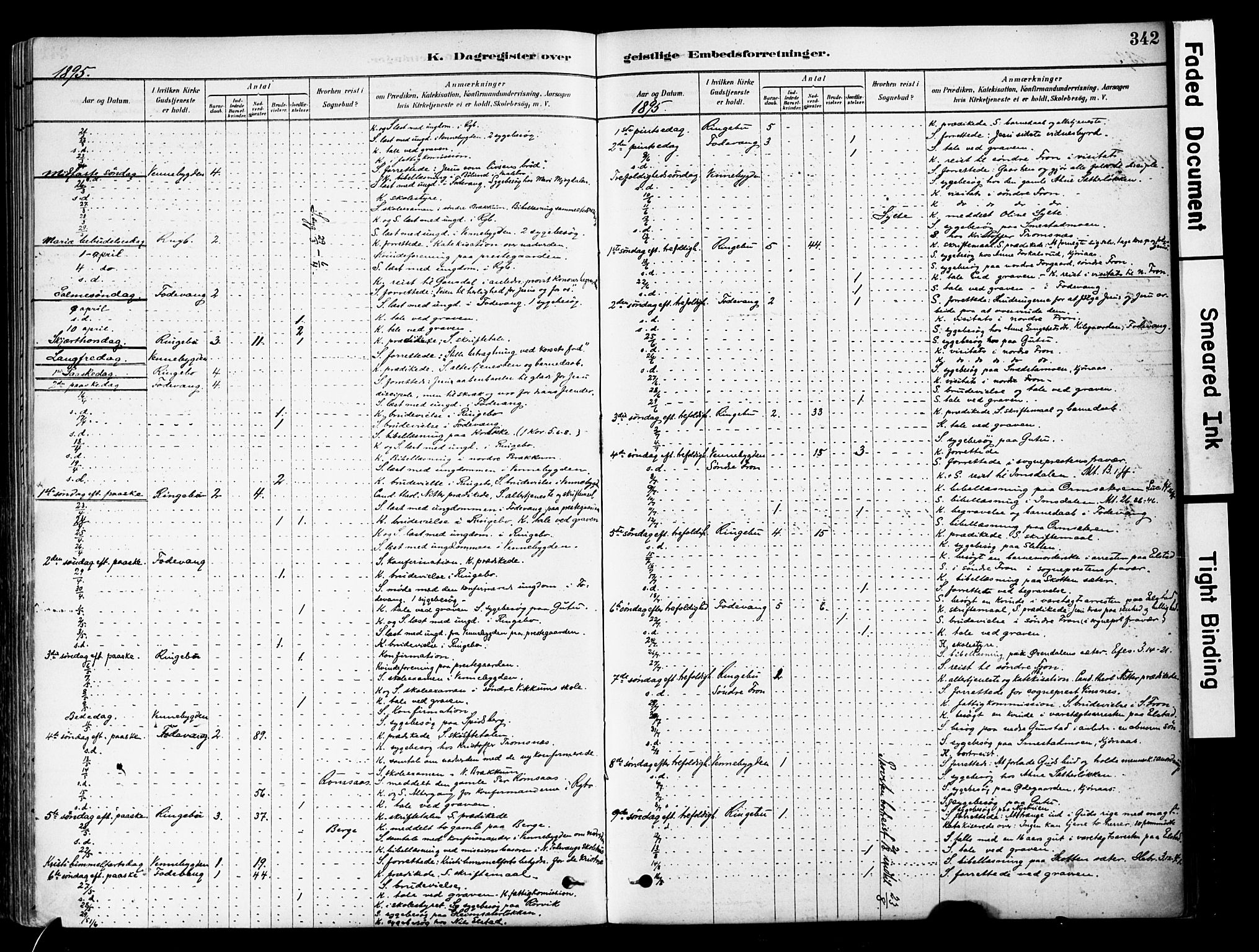 Ringebu prestekontor, AV/SAH-PREST-082/H/Ha/Haa/L0008: Ministerialbok nr. 8, 1878-1898, s. 342