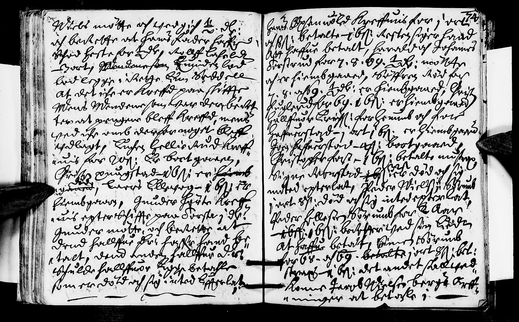Lier, Røyken og Hurum sorenskriveri, AV/SAKO-A-89/F/Fa/L0012: Tingbok, 1671, s. 74