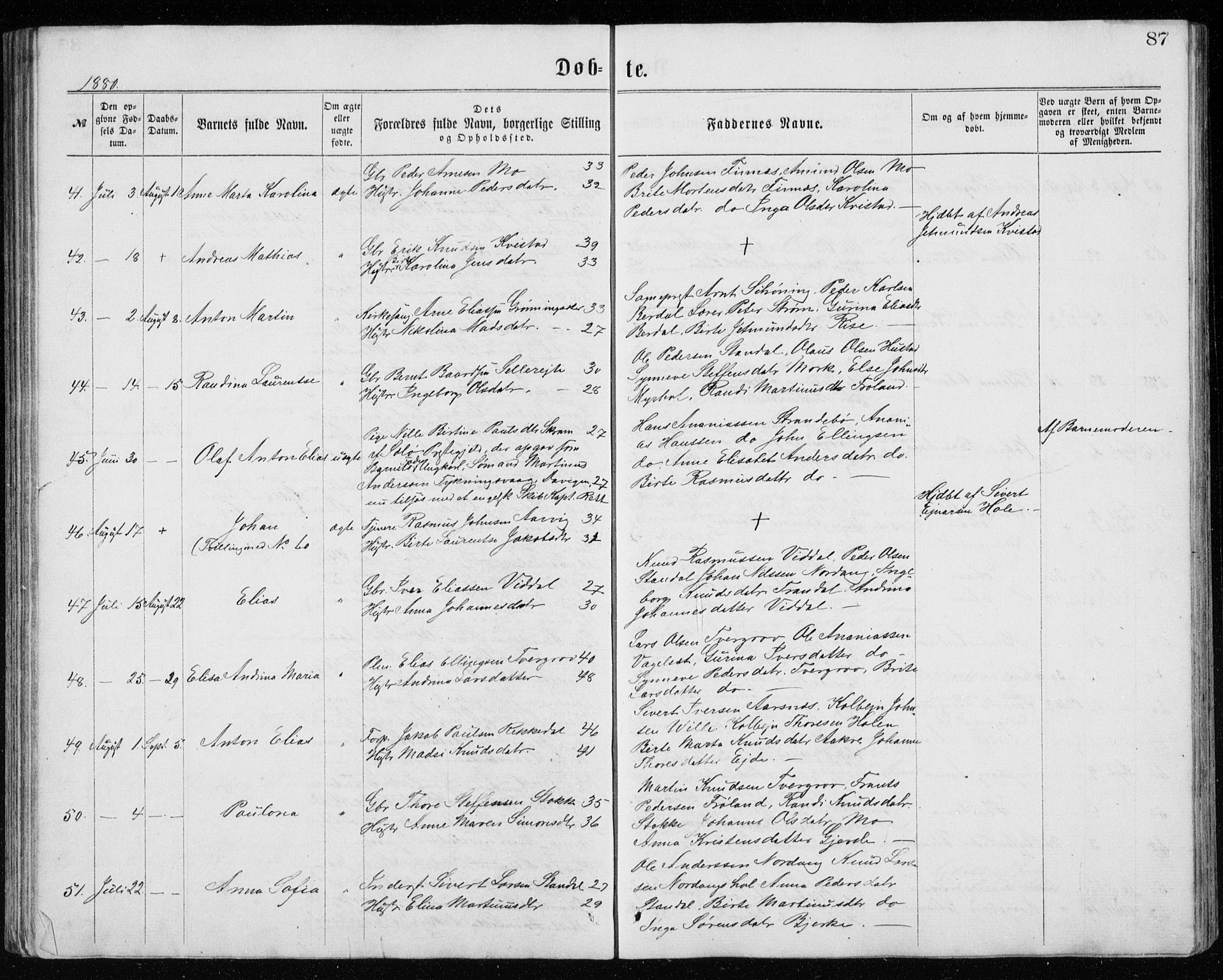 Ministerialprotokoller, klokkerbøker og fødselsregistre - Møre og Romsdal, AV/SAT-A-1454/515/L0214: Klokkerbok nr. 515C01, 1865-1883, s. 87