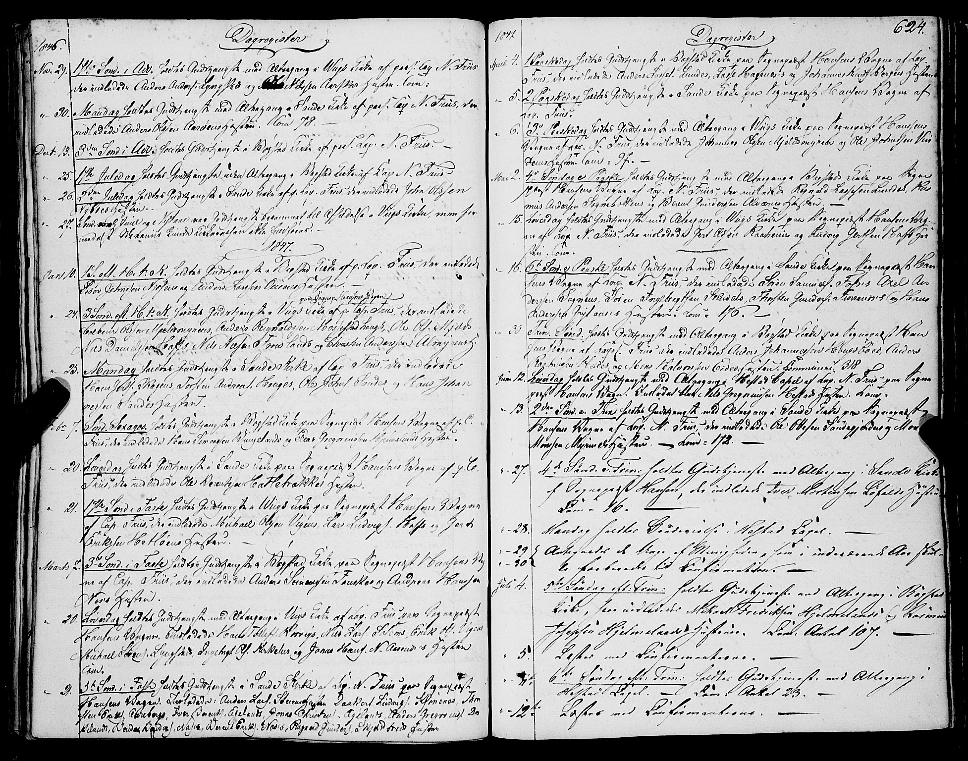 Gaular sokneprestembete, AV/SAB-A-80001/H/Haa: Ministerialbok nr. A 4II, 1841-1859, s. 624