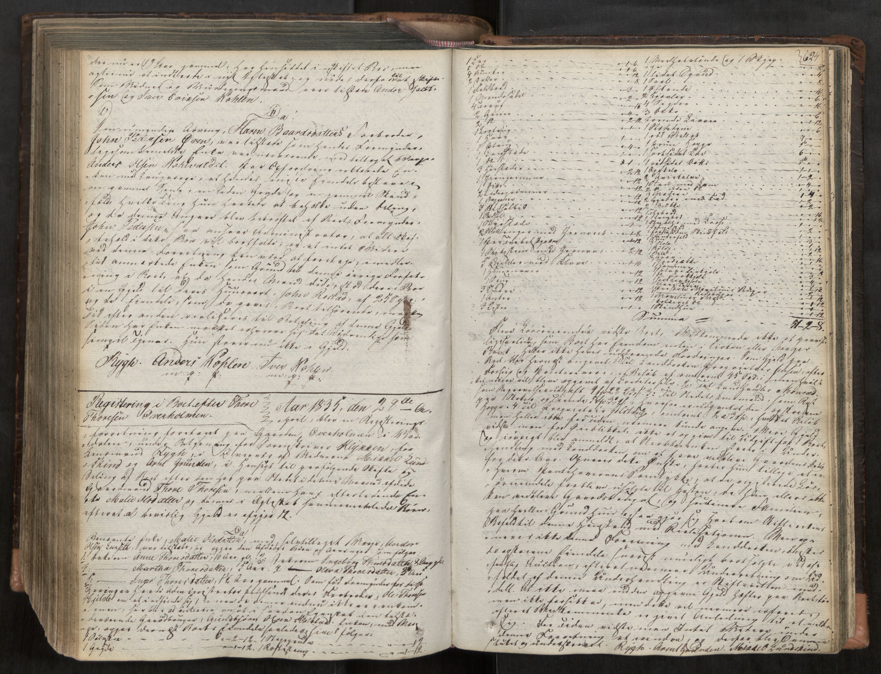Stjør- og Verdal sorenskriveri, AV/SAT-A-4167/1/3/3Ca/L0001: Skifteregistreringsprotokoll, 1823-1837, s. 624