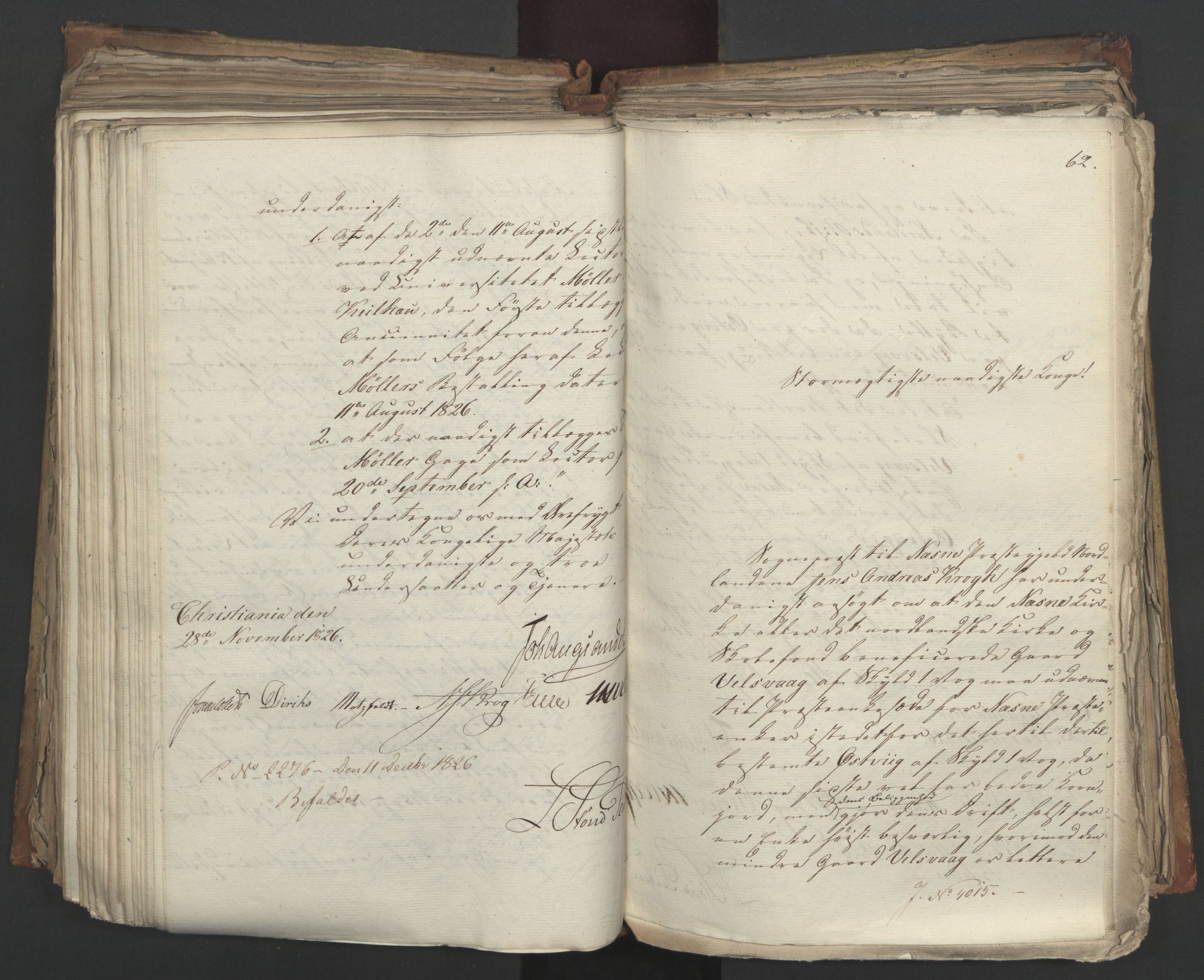 Statsrådsavdelingen i Stockholm, AV/RA-S-1003/D/Da/L0049: Regjeringsinnstillinger nr. 3860-4086, 1826, s. 367