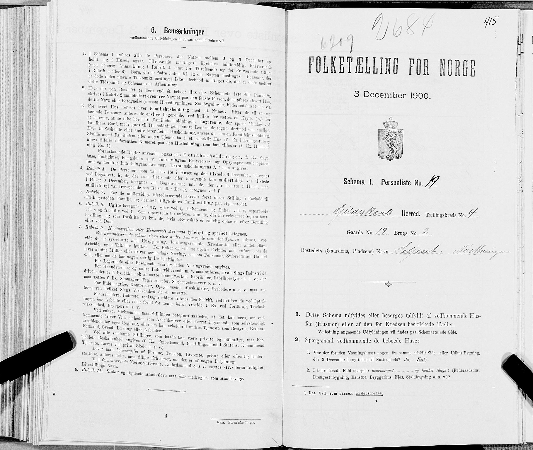 SAT, Folketelling 1900 for 1838 Gildeskål herred, 1900, s. 458