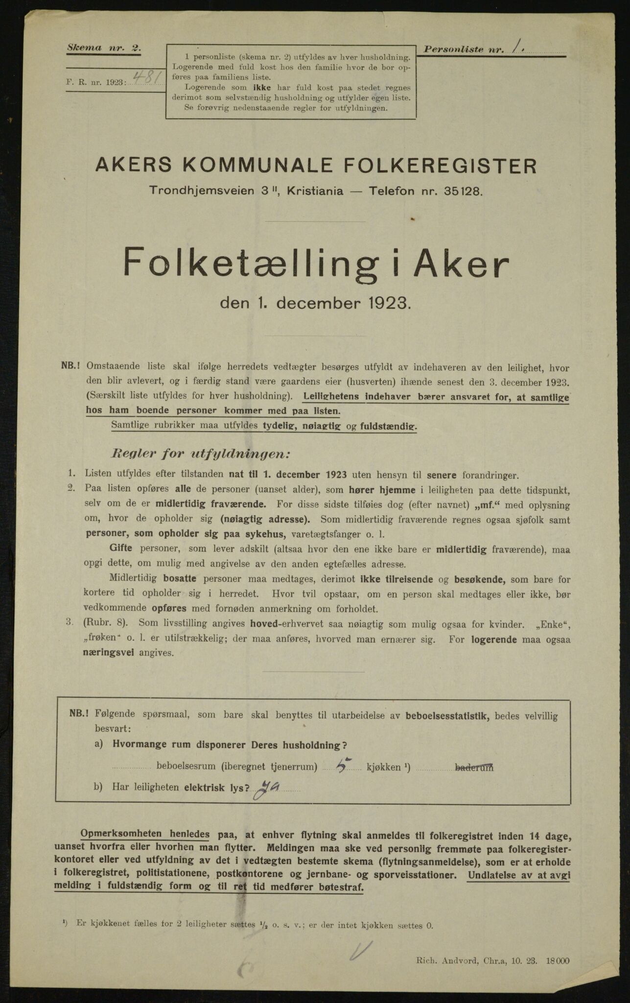 , Kommunal folketelling 1.12.1923 for Aker, 1923, s. 25568