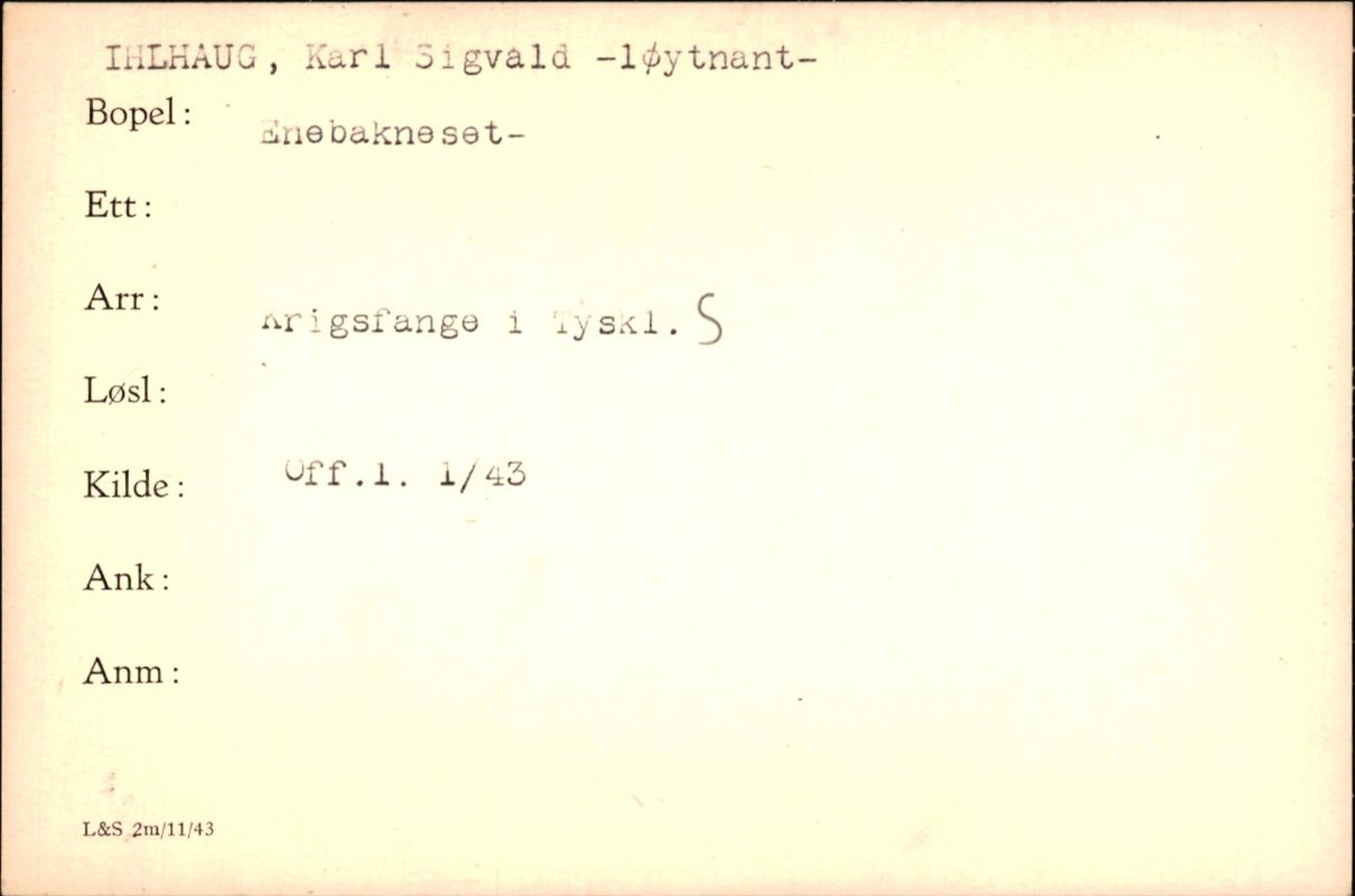 Forsvaret, Forsvarets krigshistoriske avdeling, AV/RA-RAFA-2017/Y/Yf/L0200: II-C-11-2102  -  Norske krigsfanger i Tyskland, 1940-1945, s. 497