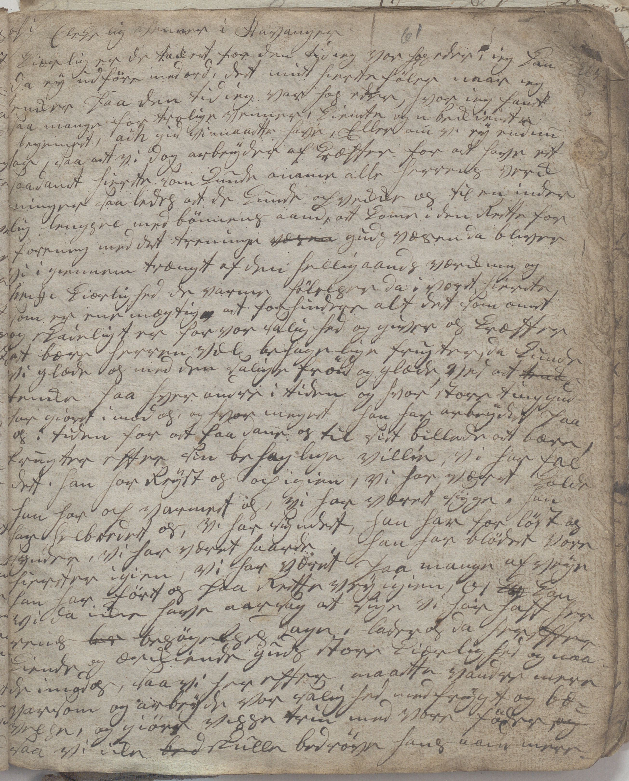 Heggtveitsamlingen, TMF/A-1007/H/L0047/0006: Kopibøker, brev etc.  / "Kopibok IV"/"MF IV", 1815-1819, s. 61