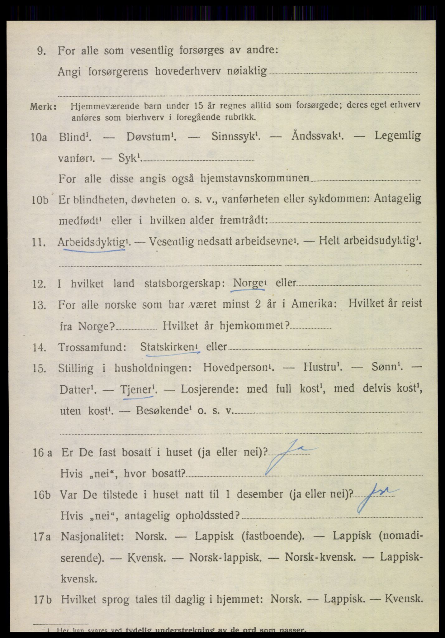 SAT, Folketelling 1920 for 1845 Sørfold herred, 1920, s. 4718
