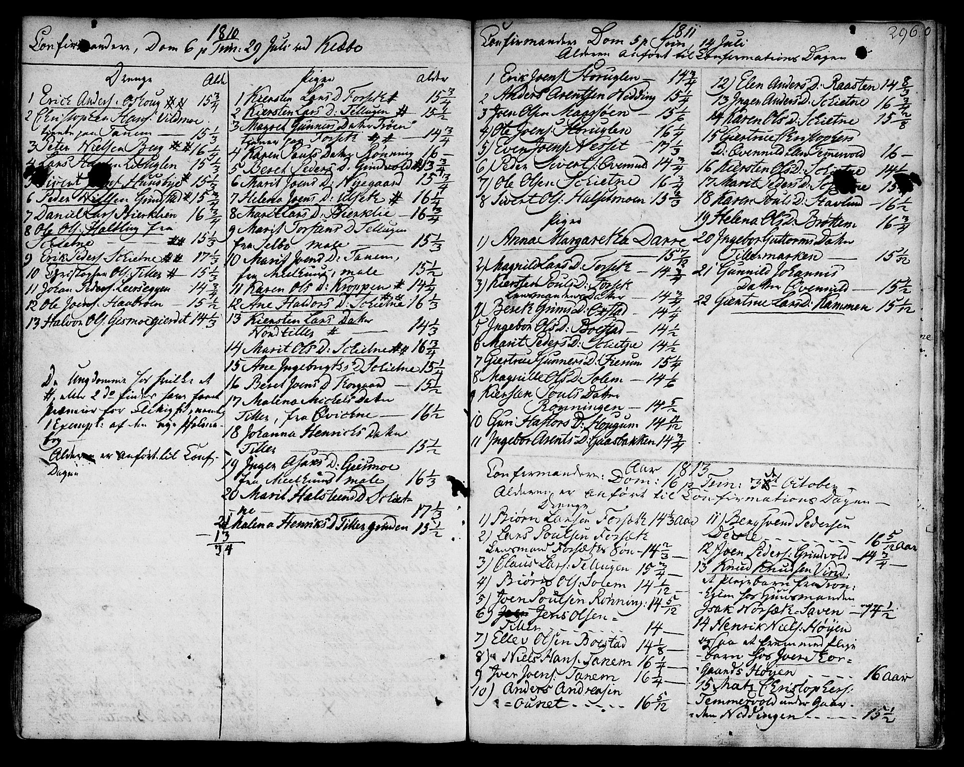 Ministerialprotokoller, klokkerbøker og fødselsregistre - Sør-Trøndelag, SAT/A-1456/618/L0438: Ministerialbok nr. 618A03, 1783-1815, s. 296