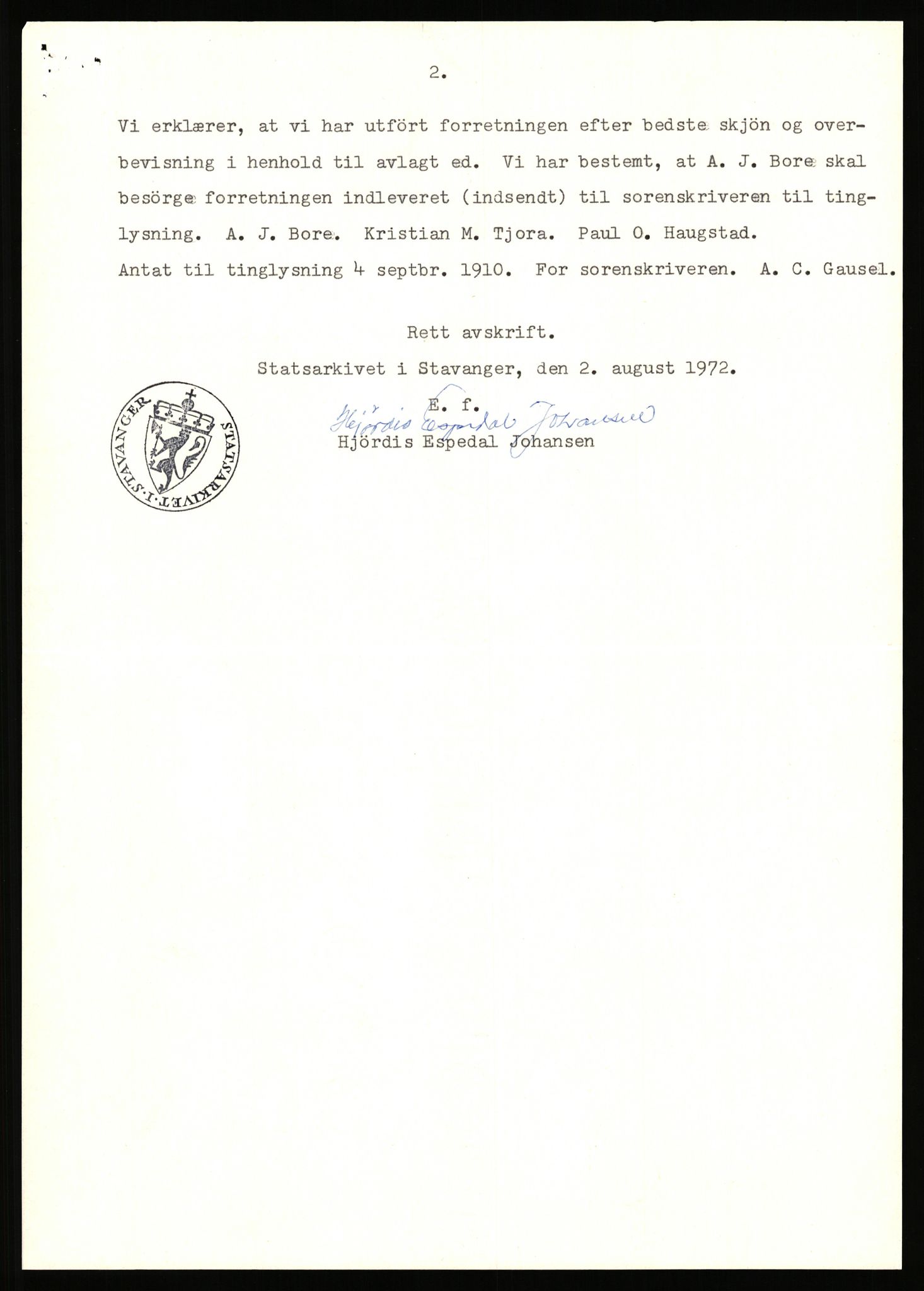 Statsarkivet i Stavanger, AV/SAST-A-101971/03/Y/Yj/L0087: Avskrifter sortert etter gårdsnavn: Tjemsland nordre - Todhammer, 1750-1930, s. 171