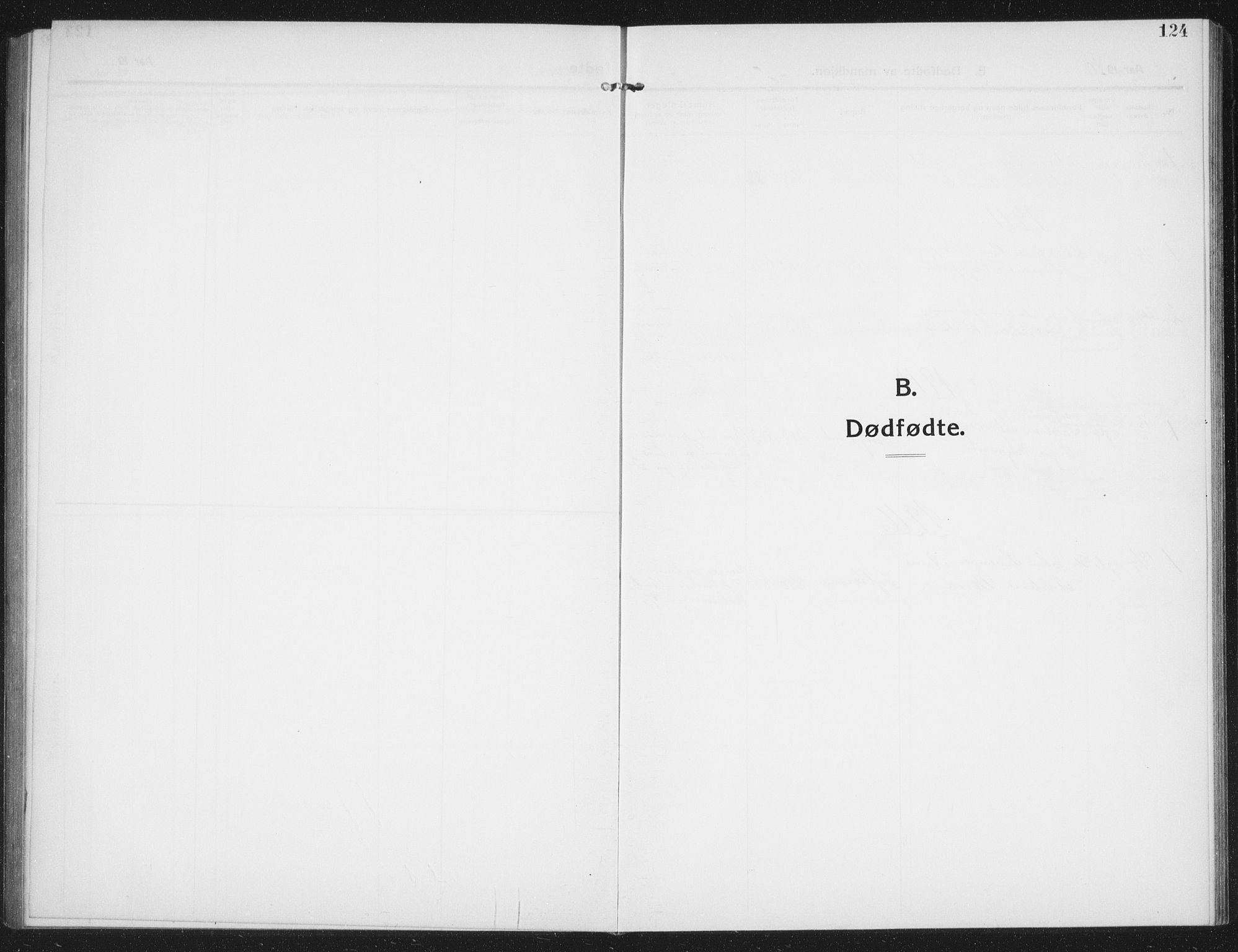 Ministerialprotokoller, klokkerbøker og fødselsregistre - Nord-Trøndelag, SAT/A-1458/774/L0630: Klokkerbok nr. 774C01, 1910-1934, s. 124