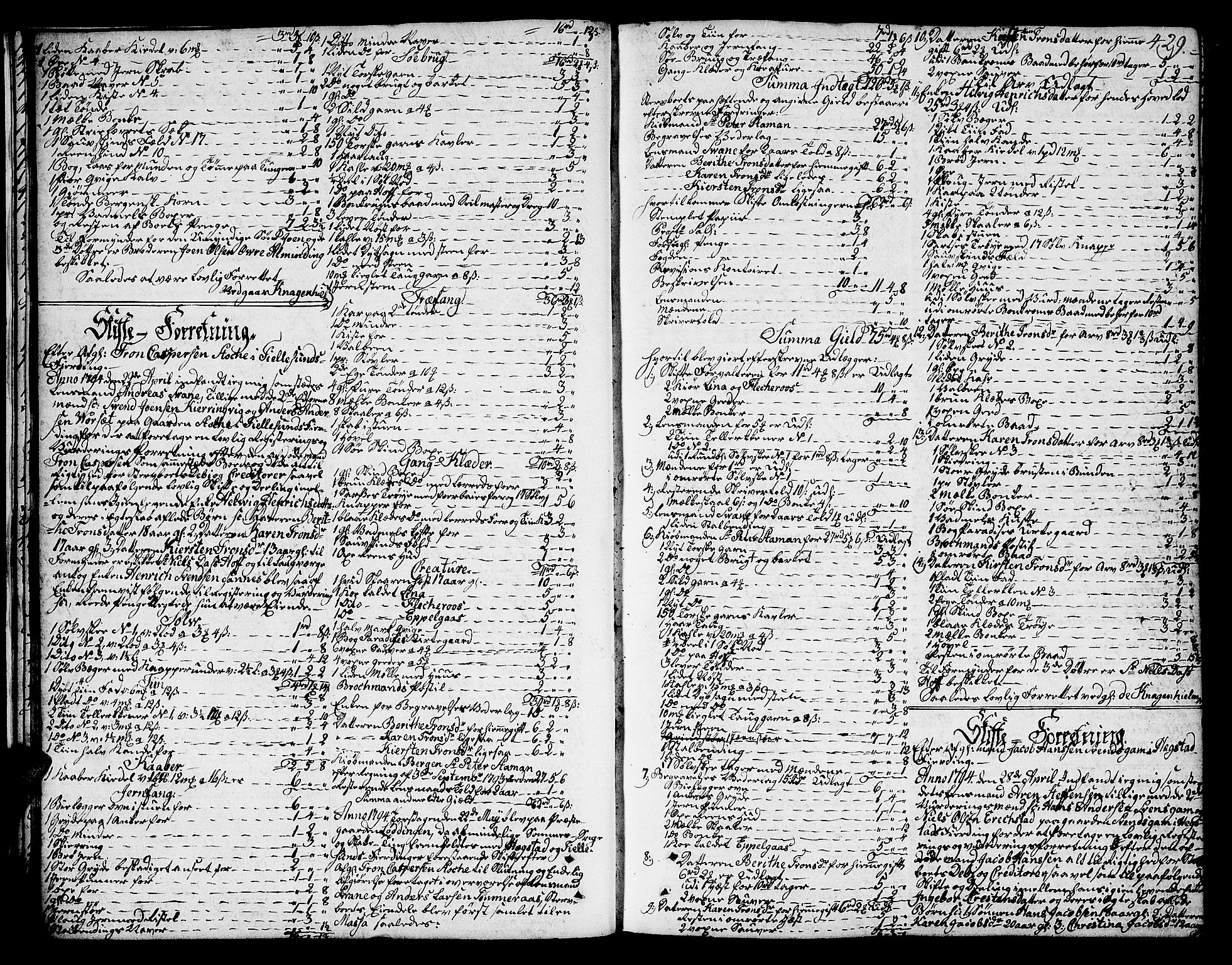 Salten sorenskriveri, AV/SAT-A-4578/1/3/3A/L0029: Skifteprotokoll 13c, 1793-1796, s. 428b-429a