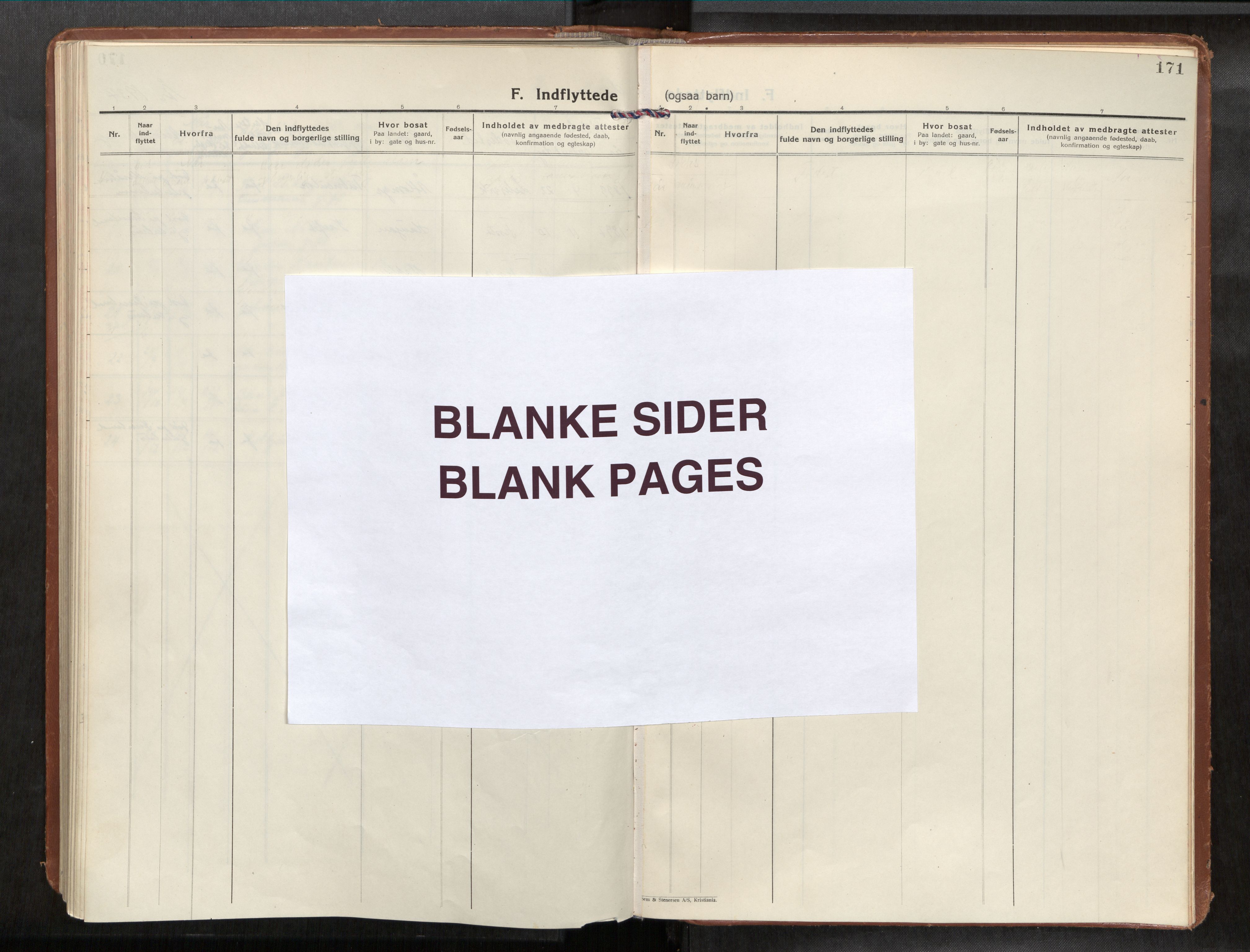 Frosta sokneprestkontor, AV/SAT-A-4380/2/H/Haa/L0001: Ministerialbok nr. 1, 1926-1934, s. 171
