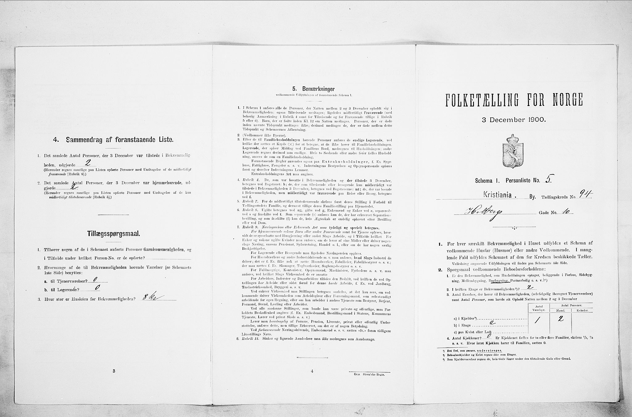 SAO, Folketelling 1900 for 0301 Kristiania kjøpstad, 1900, s. 38071