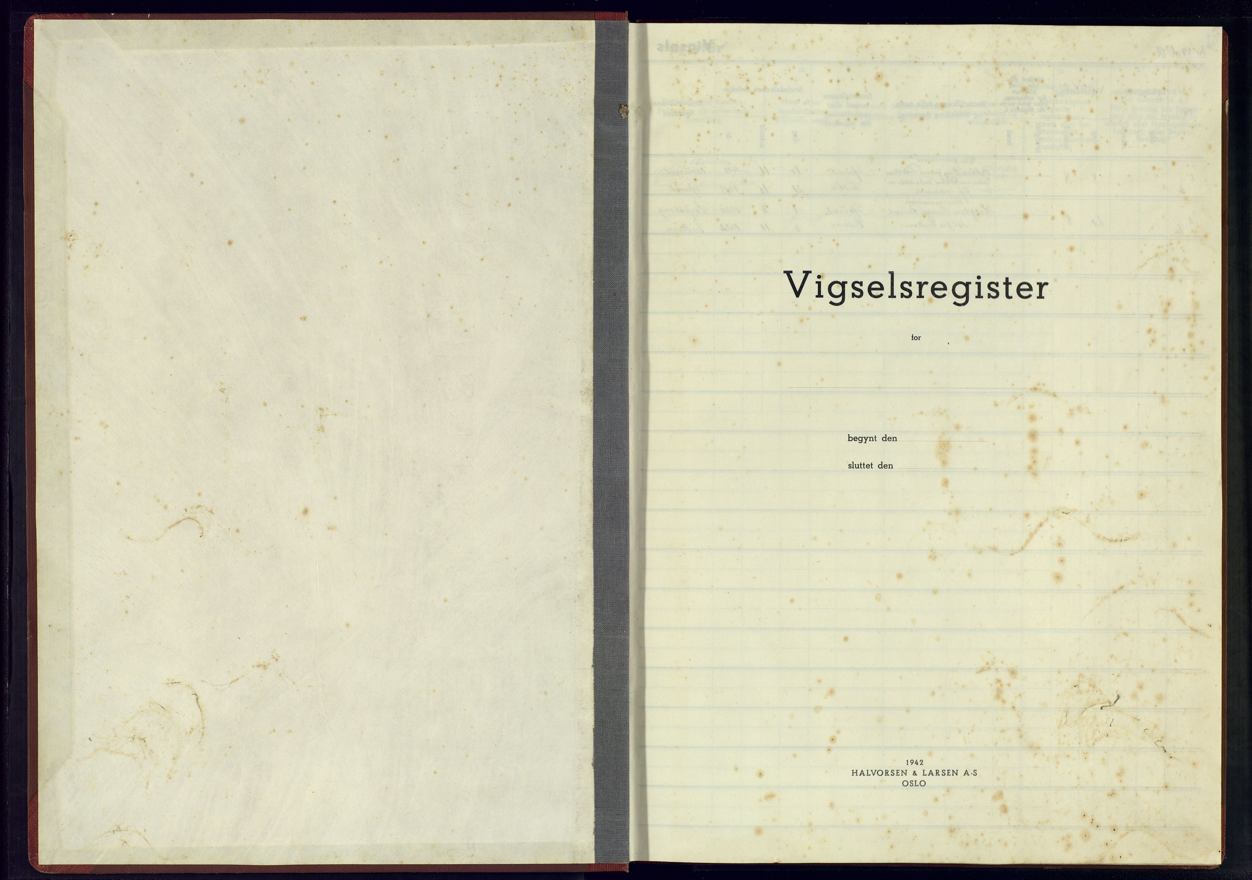 Herad sokneprestkontor, AV/SAK-1111-0018/J/Jb/L0004: Vigselsregister nr. A-VI-5, 1942-1945