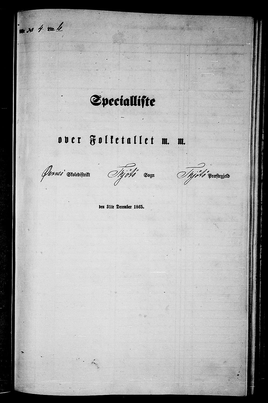 RA, Folketelling 1865 for 1817P Tjøtta prestegjeld, 1865, s. 85