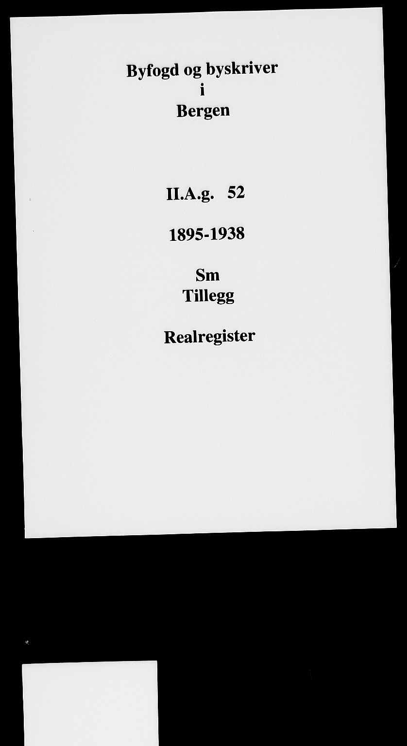 Byfogd og Byskriver i Bergen, SAB/A-3401/03/03AdD/L0052: Panteregister nr. A.d.D.52, 1894-1936
