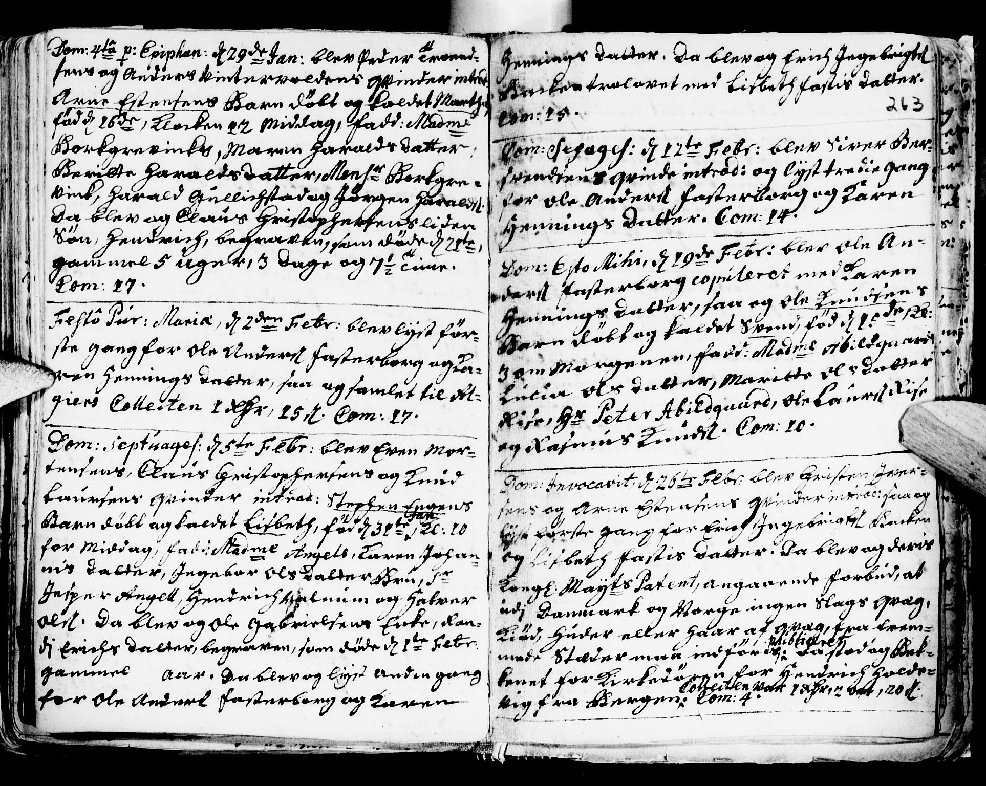 Ministerialprotokoller, klokkerbøker og fødselsregistre - Sør-Trøndelag, SAT/A-1456/681/L0924: Ministerialbok nr. 681A02, 1720-1731, s. 262-263