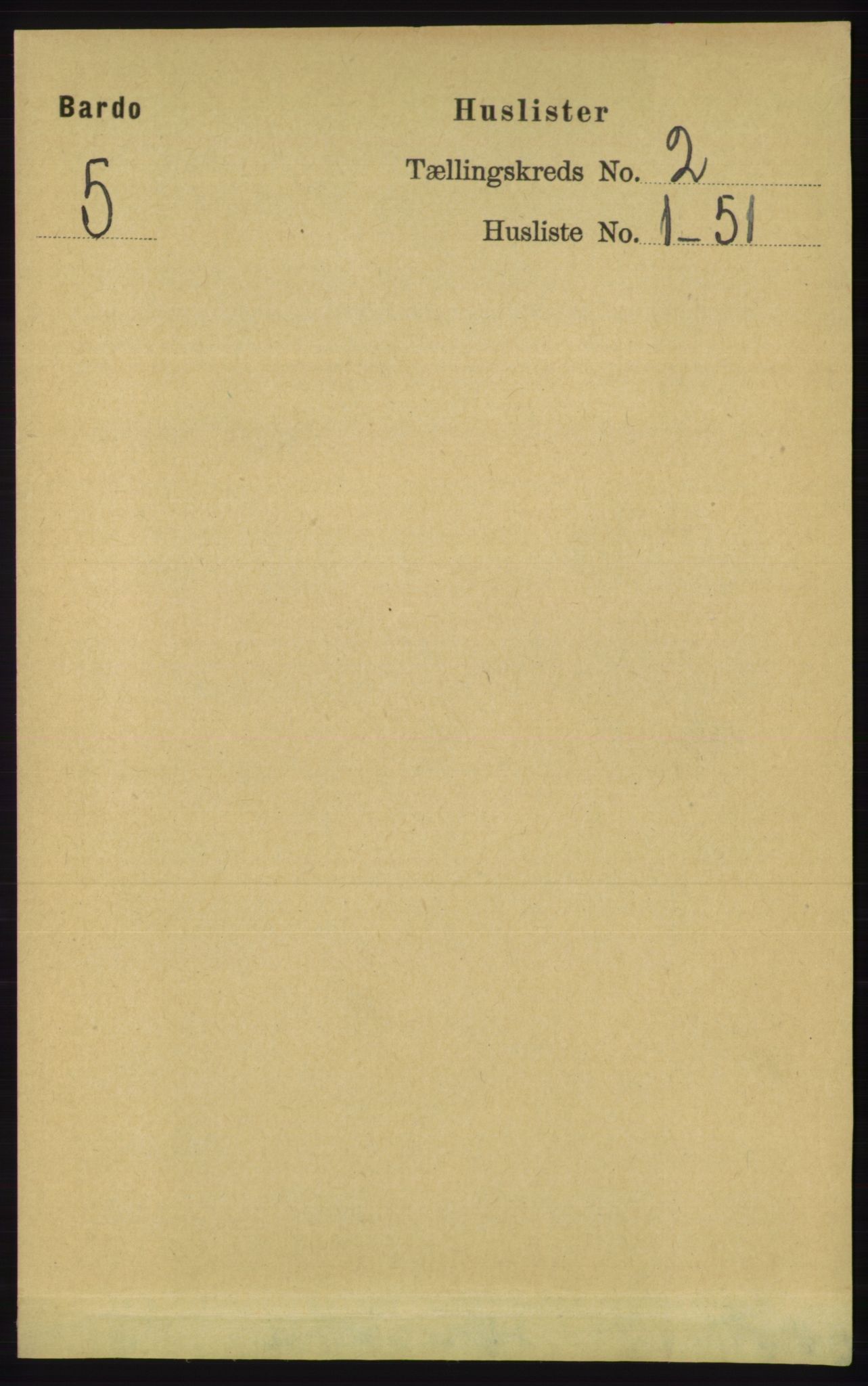 RA, Folketelling 1891 for 1922 Bardu herred, 1891, s. 432