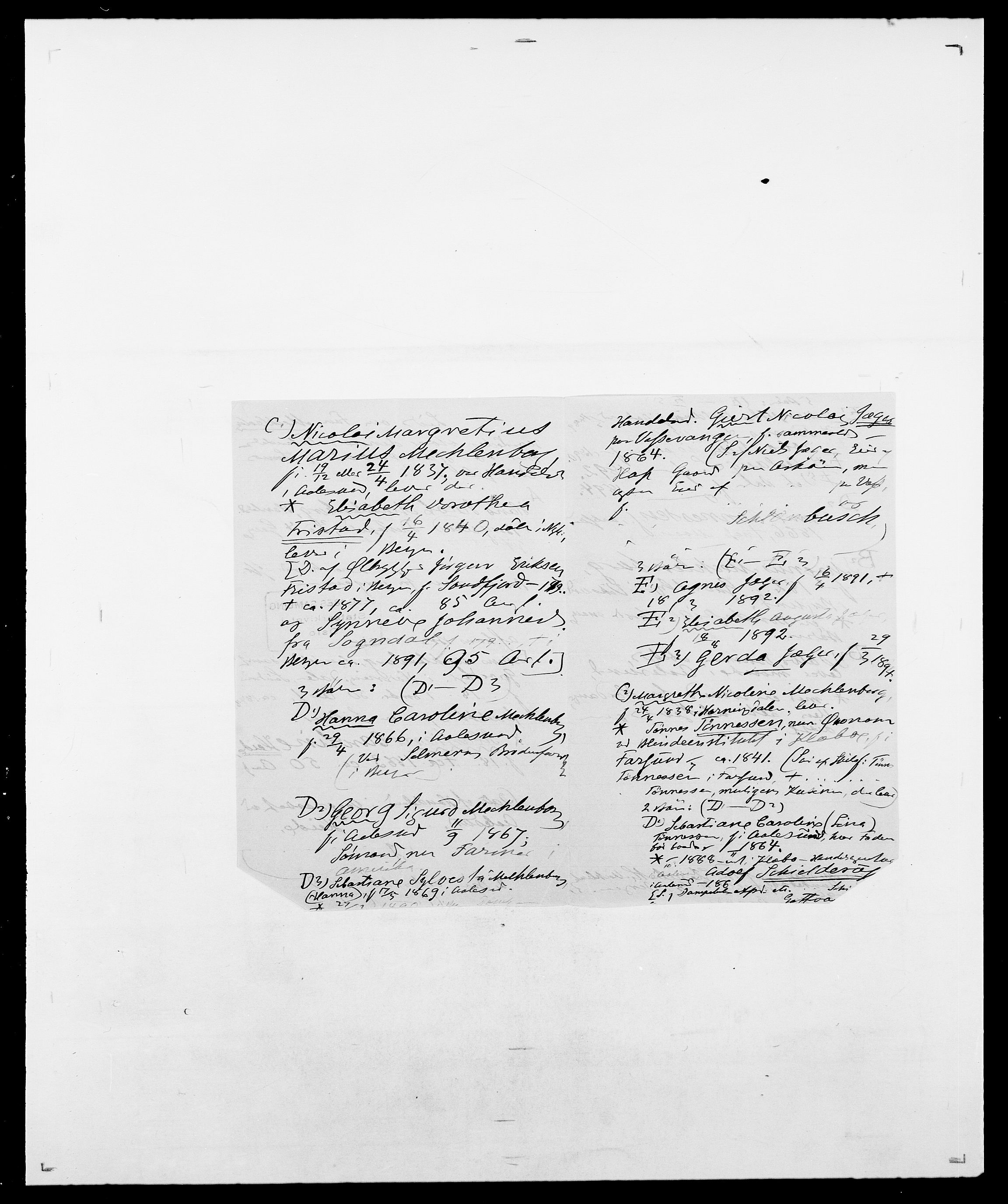 Delgobe, Charles Antoine - samling, SAO/PAO-0038/D/Da/L0026: Mechelby - Montoppidan, s. 6