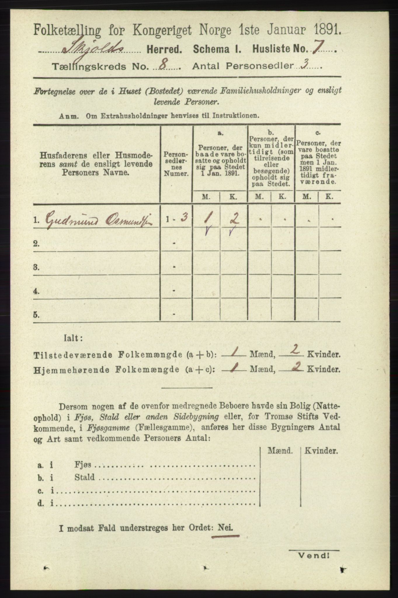 RA, Folketelling 1891 for 1154 Skjold herred, 1891, s. 1574