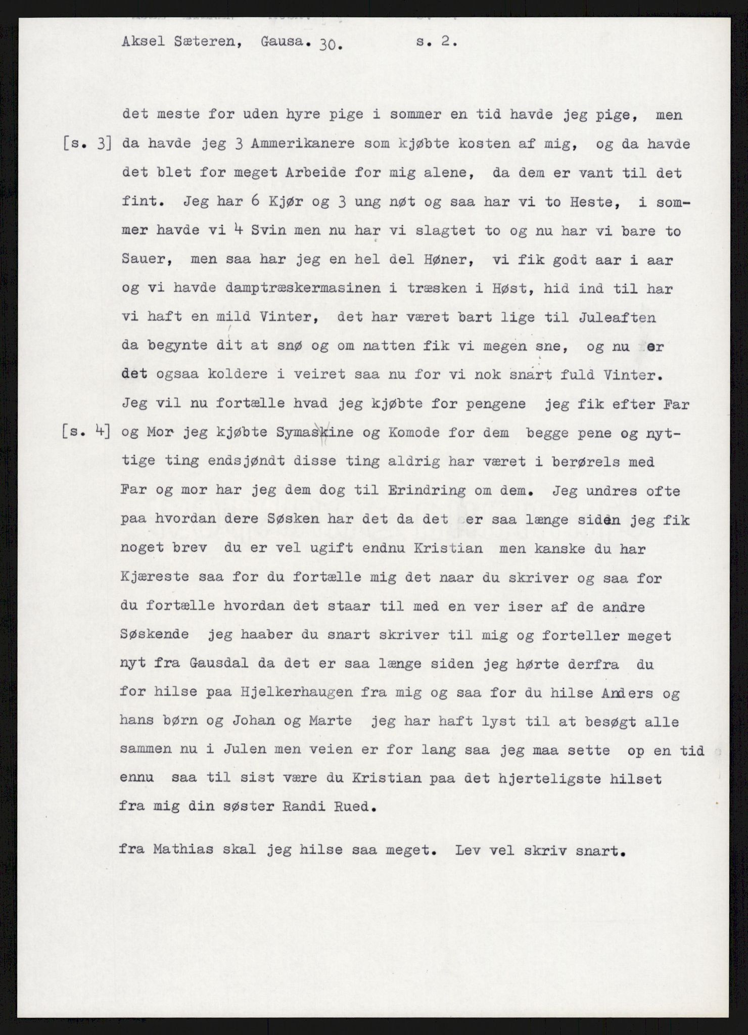 Samlinger til kildeutgivelse, Amerikabrevene, AV/RA-EA-4057/F/L0015: Innlån fra Oppland: Sæteren - Vigerust, 1838-1914, s. 229