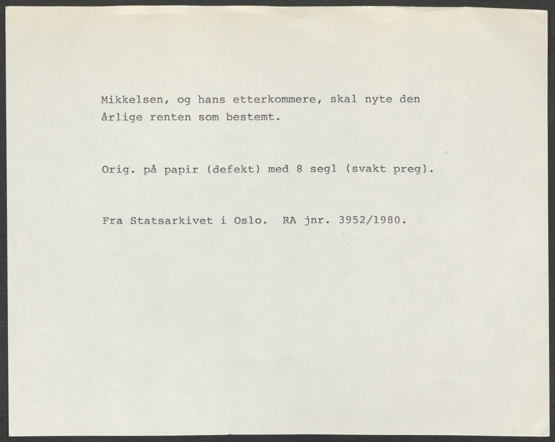 Riksarkivets diplomsamling, AV/RA-EA-5965/F15/L0022: Prestearkiv - Vestfold, 1573-1670, s. 215