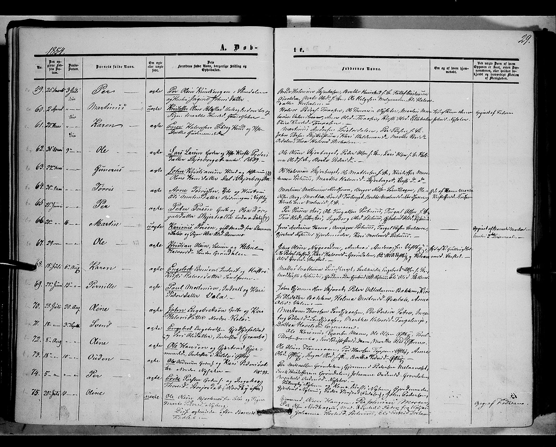 Trysil prestekontor, AV/SAH-PREST-046/H/Ha/Haa/L0005: Ministerialbok nr. 5, 1851-1865, s. 29