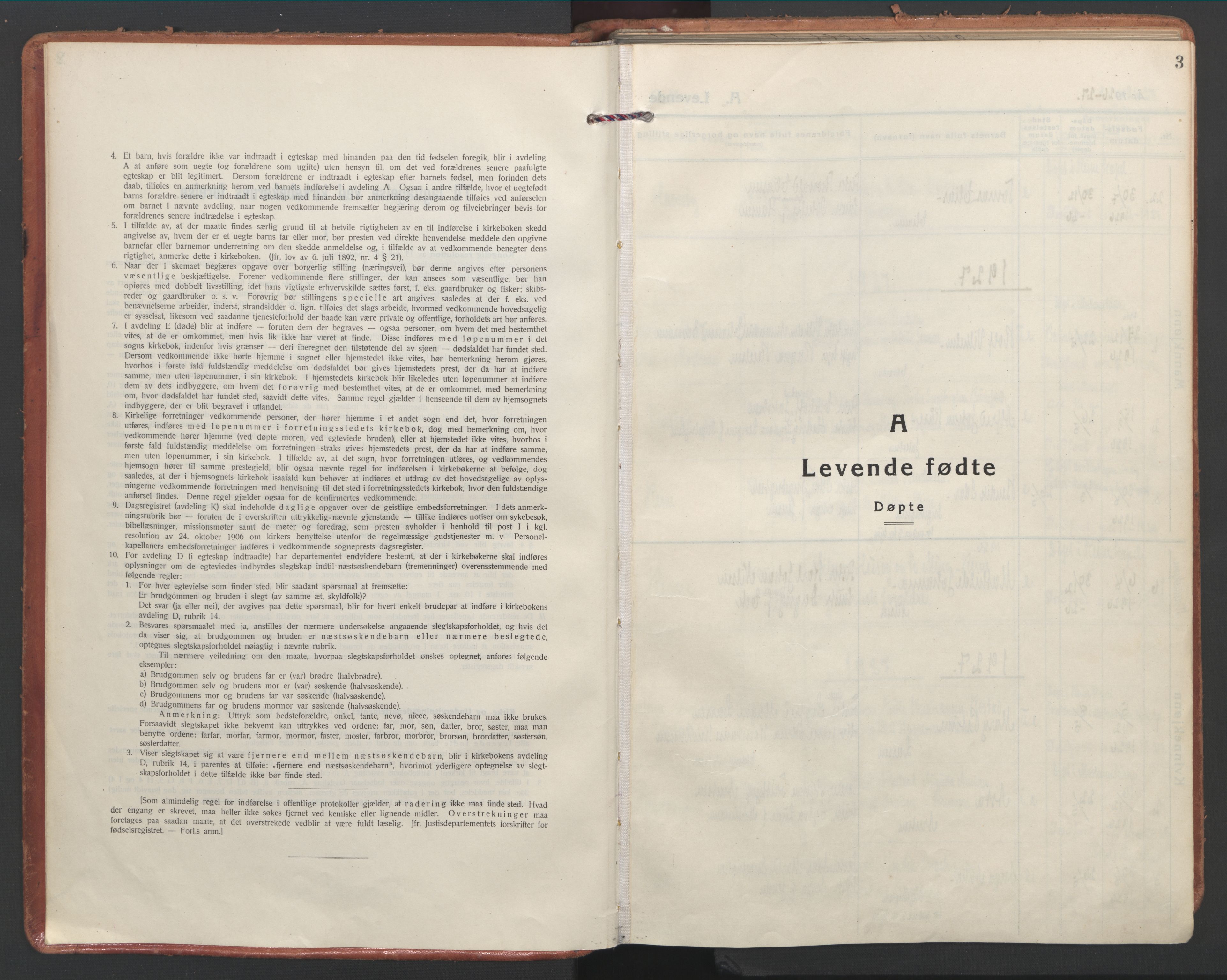 Ministerialprotokoller, klokkerbøker og fødselsregistre - Nordland, AV/SAT-A-1459/886/L1223: Ministerialbok nr. 886A05, 1926-1938, s. 3