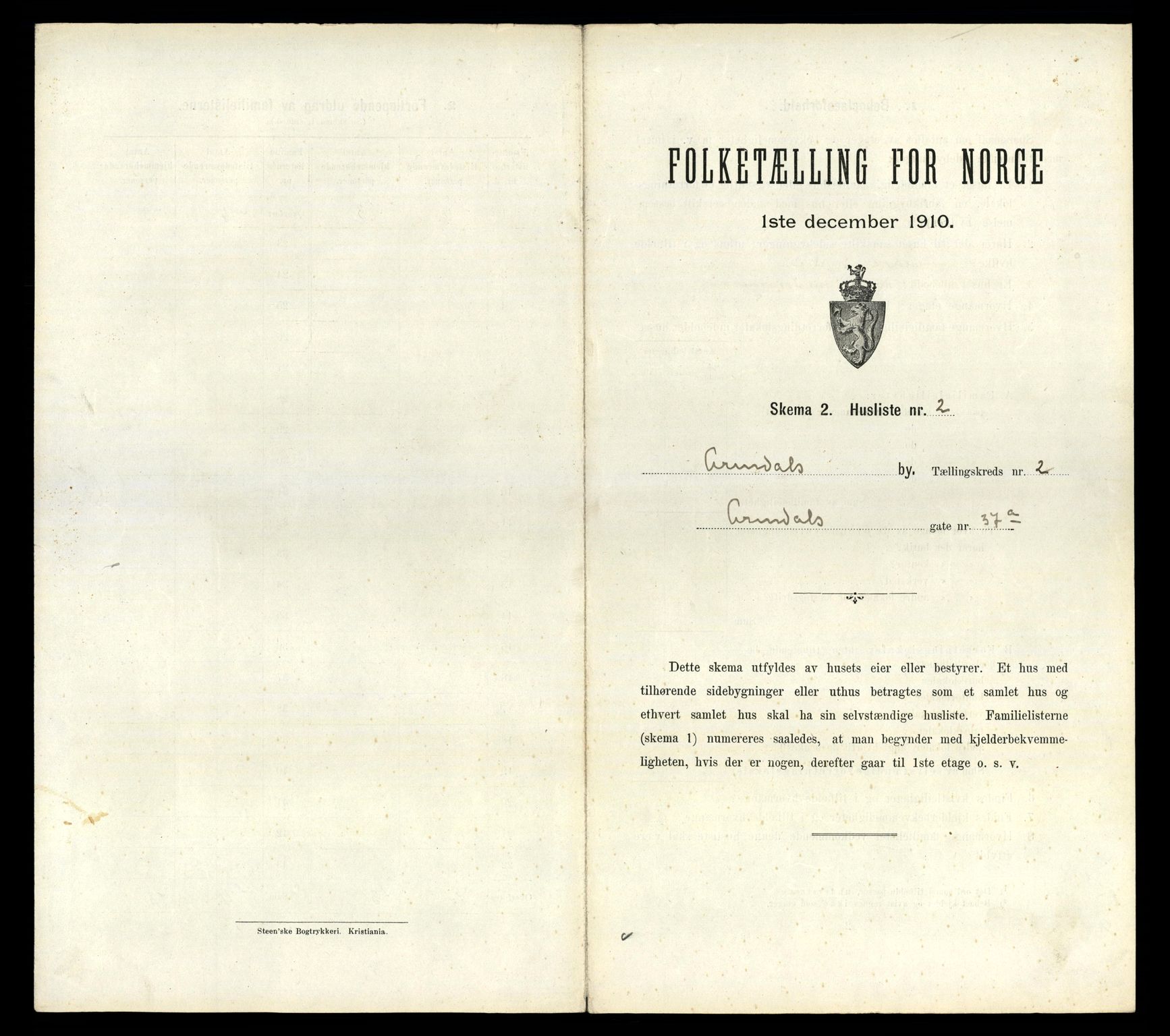 RA, Folketelling 1910 for 0903 Arendal kjøpstad, 1910, s. 455