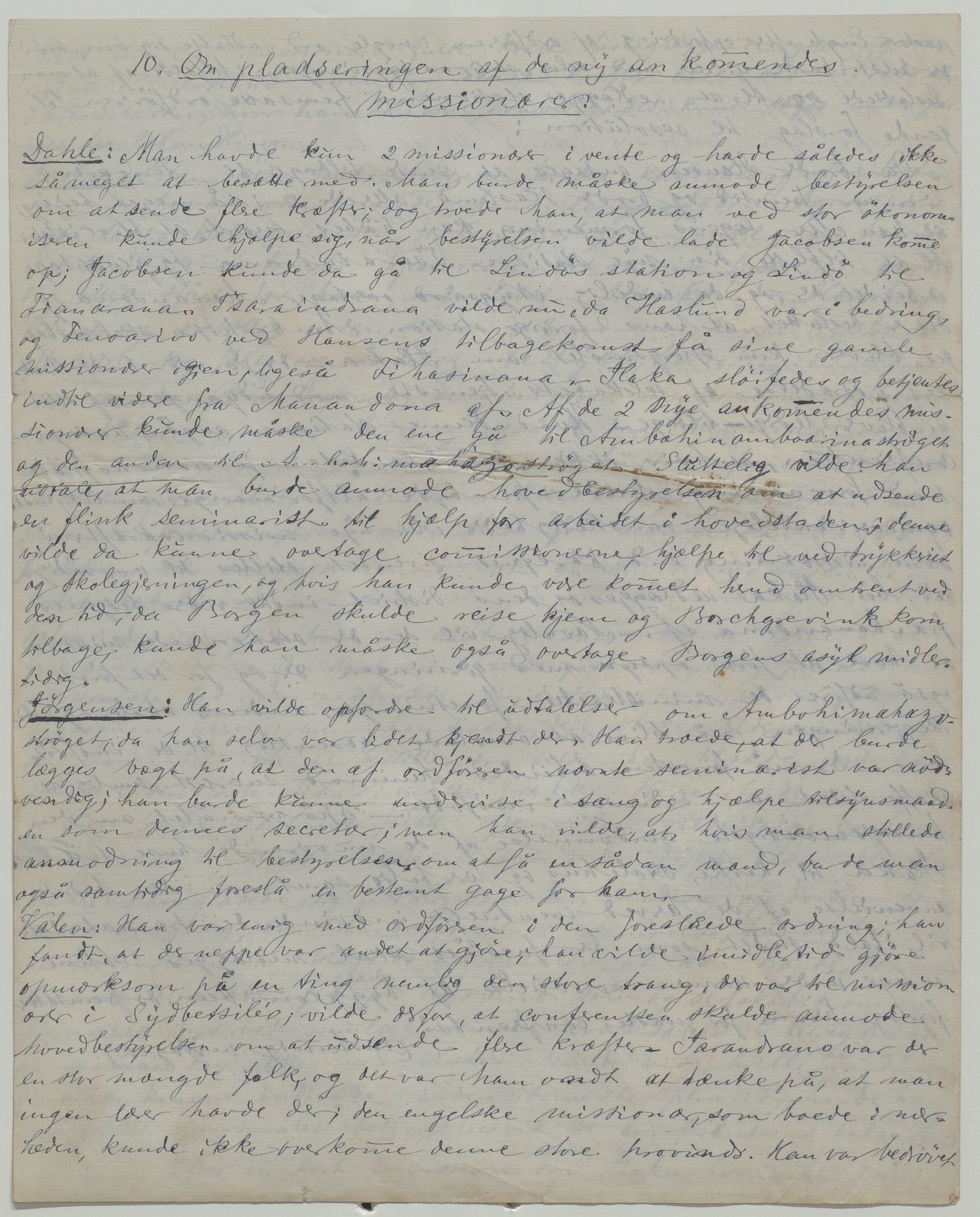 Det Norske Misjonsselskap - hovedadministrasjonen, VID/MA-A-1045/D/Da/Daa/L0035/0009: Konferansereferat og årsberetninger / Konferansereferat fra Madagaskar Innland., 1880