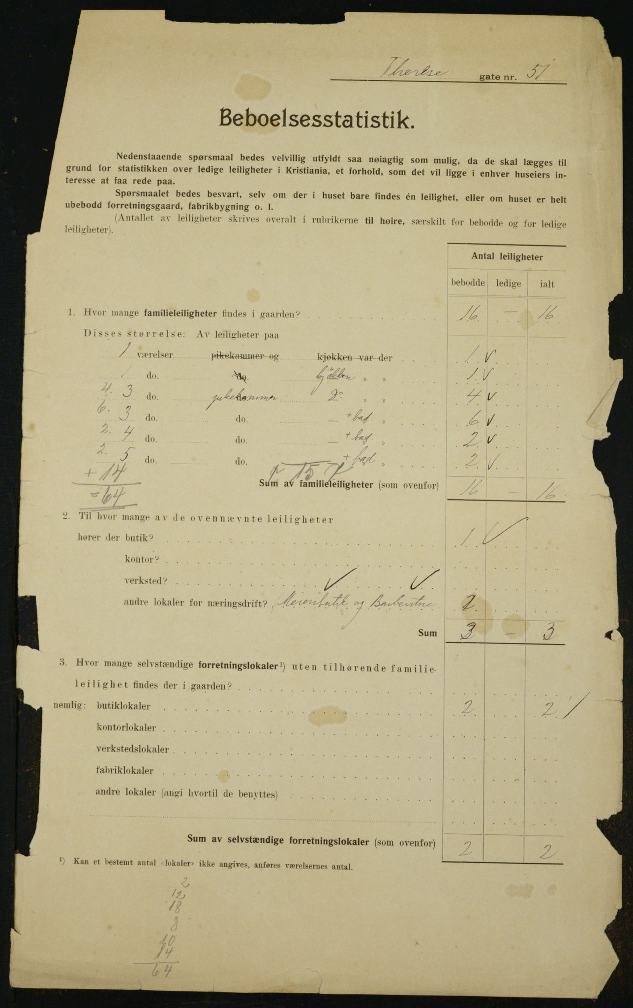 OBA, Kommunal folketelling 1.2.1910 for Kristiania, 1910, s. 103336