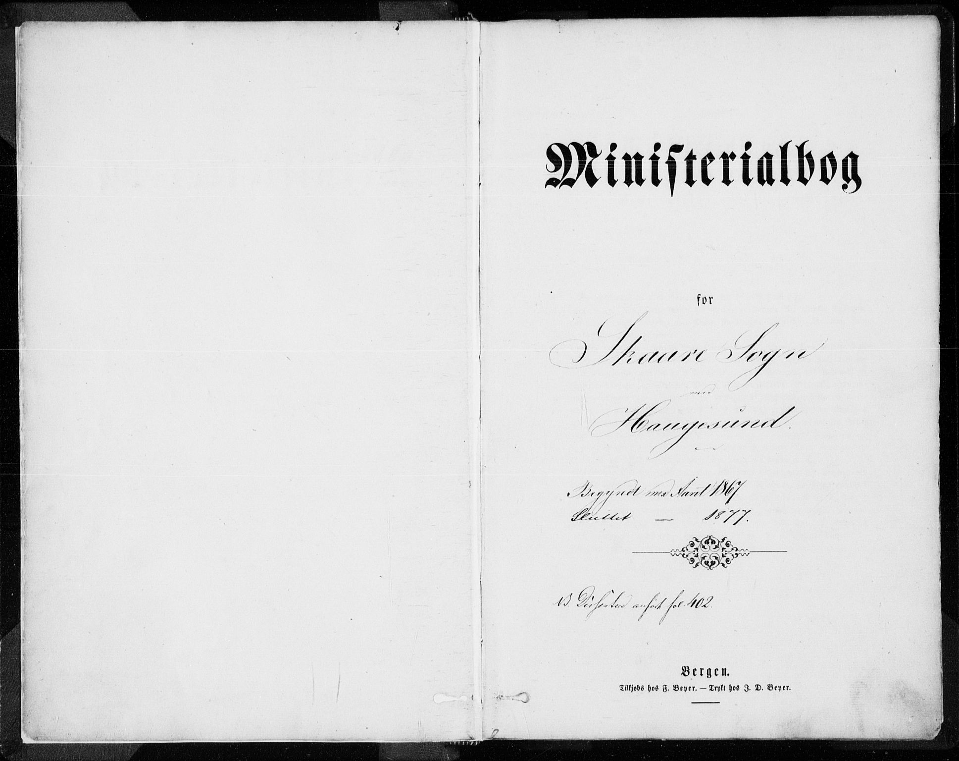 Torvastad sokneprestkontor, SAST/A -101857/H/Ha/Haa/L0012: Ministerialbok nr. A 12.1, 1867-1877