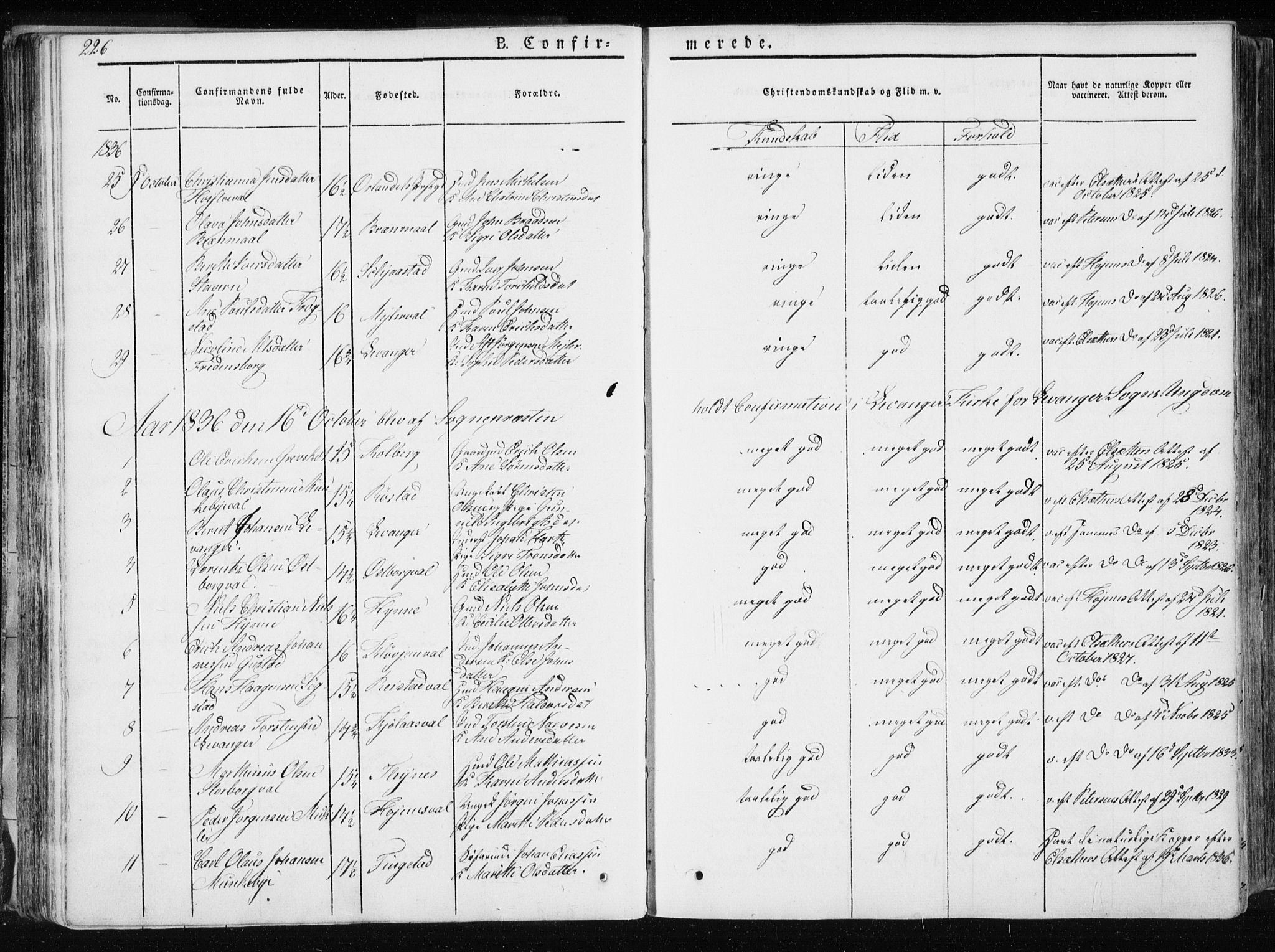 Ministerialprotokoller, klokkerbøker og fødselsregistre - Nord-Trøndelag, SAT/A-1458/717/L0154: Ministerialbok nr. 717A06 /1, 1836-1849, s. 226
