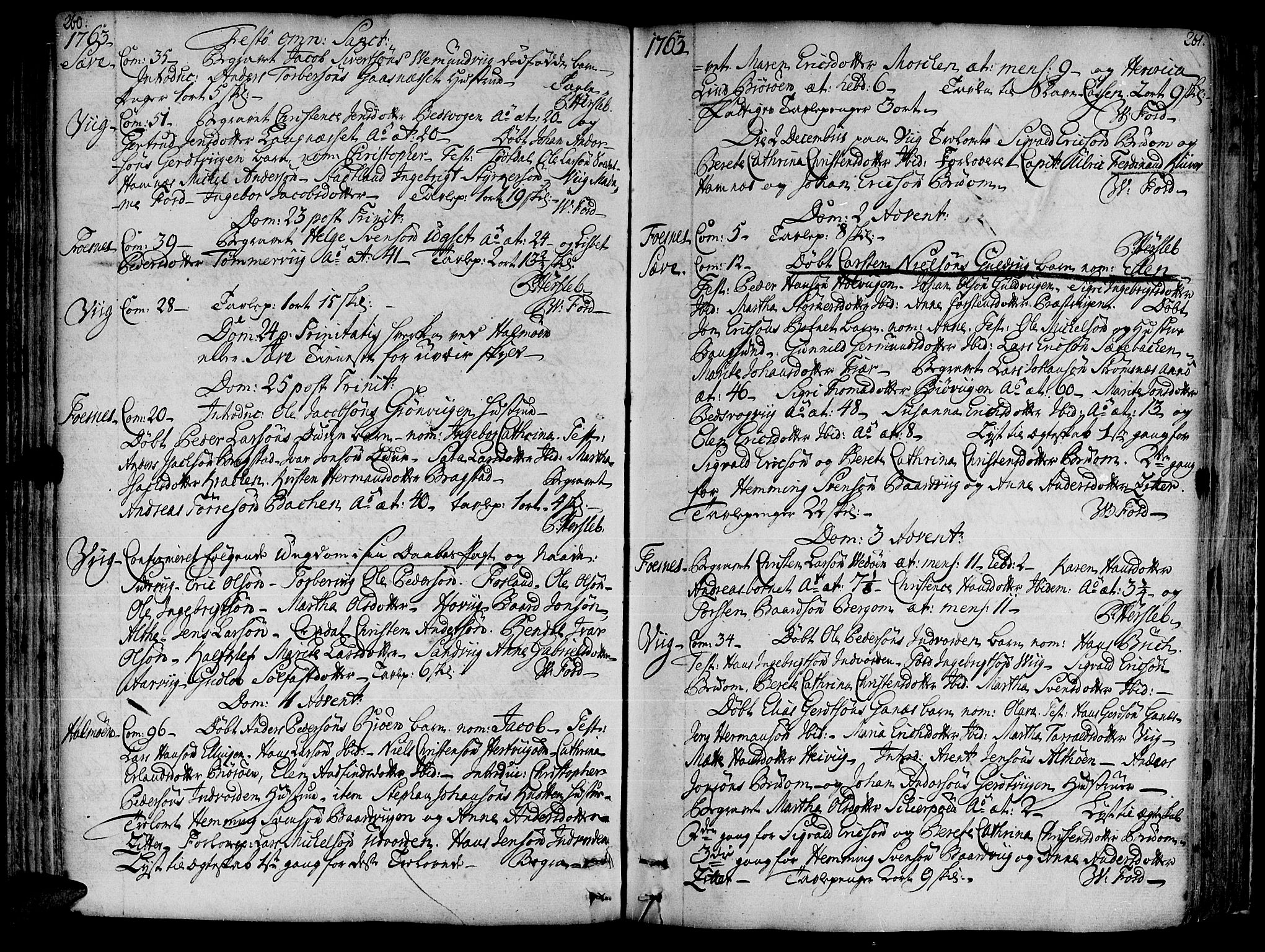 Ministerialprotokoller, klokkerbøker og fødselsregistre - Nord-Trøndelag, SAT/A-1458/773/L0607: Ministerialbok nr. 773A01, 1751-1783, s. 260-261