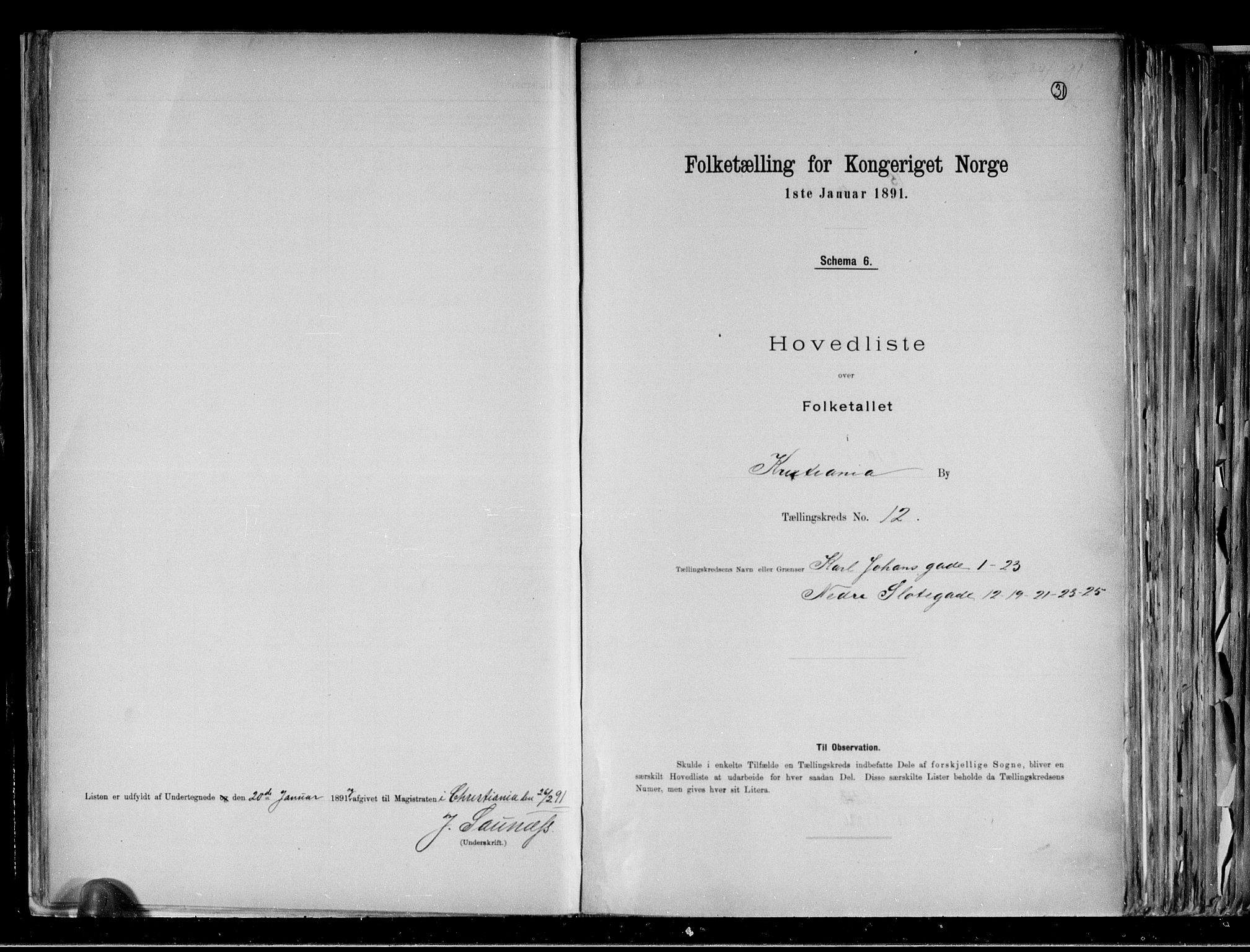 RA, Folketelling 1891 for 0301 Kristiania kjøpstad, 1891, s. 169