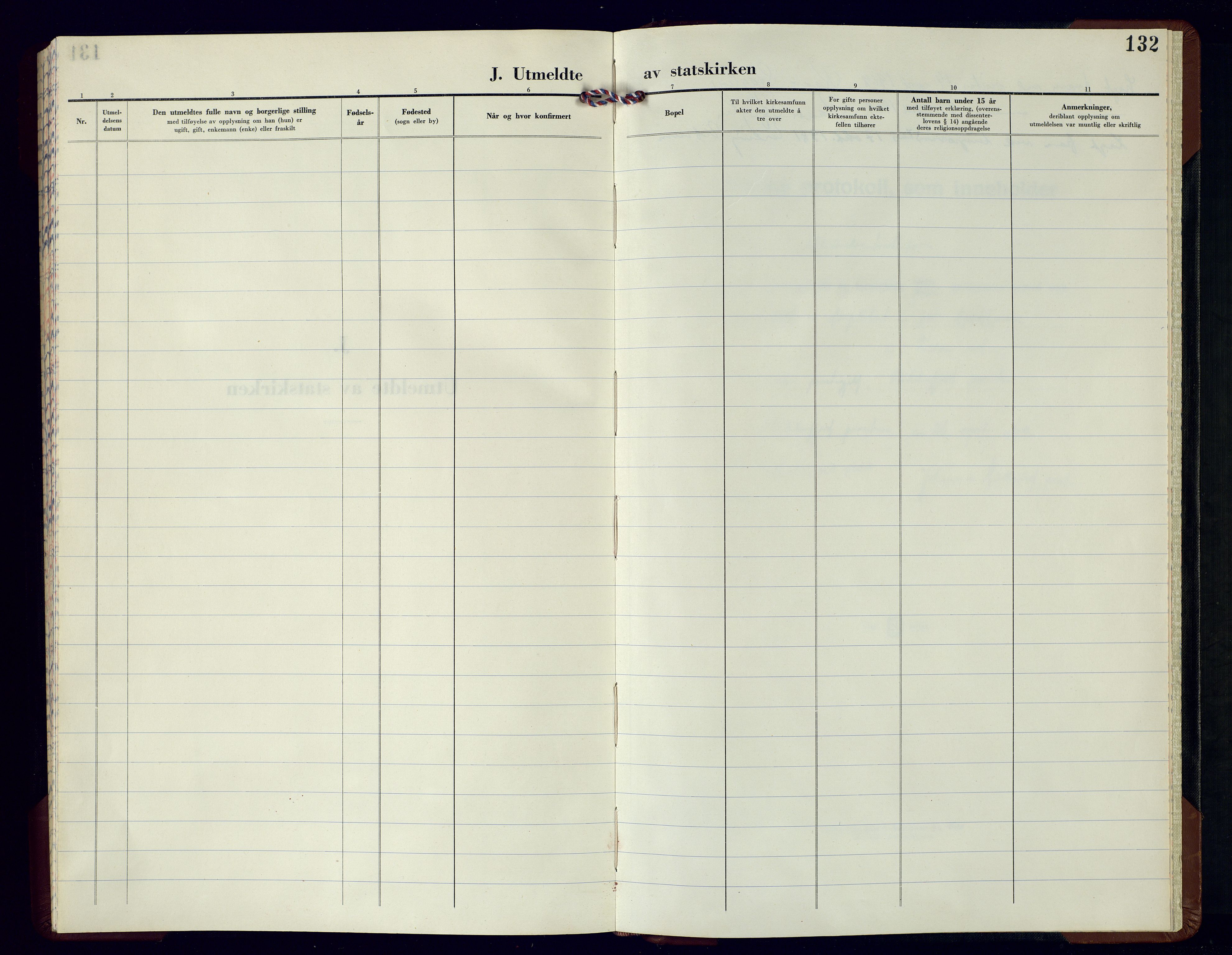 Kvinesdal sokneprestkontor, AV/SAK-1111-0026/F/Fb/Fba/L0007: Klokkerbok nr. B 7, 1955-1985, s. 132