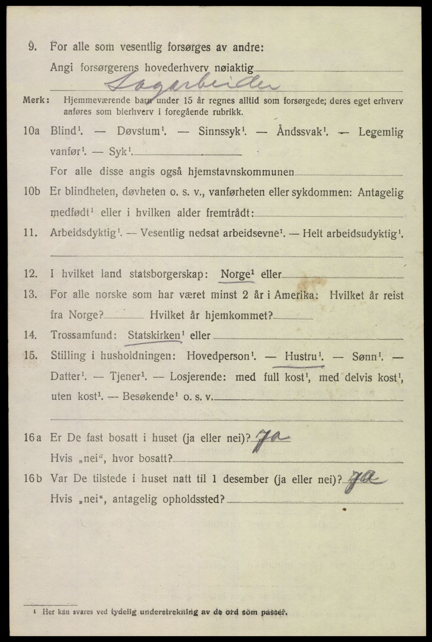 SAK, Folketelling 1920 for 0922 Hisøy herred, 1920, s. 2533